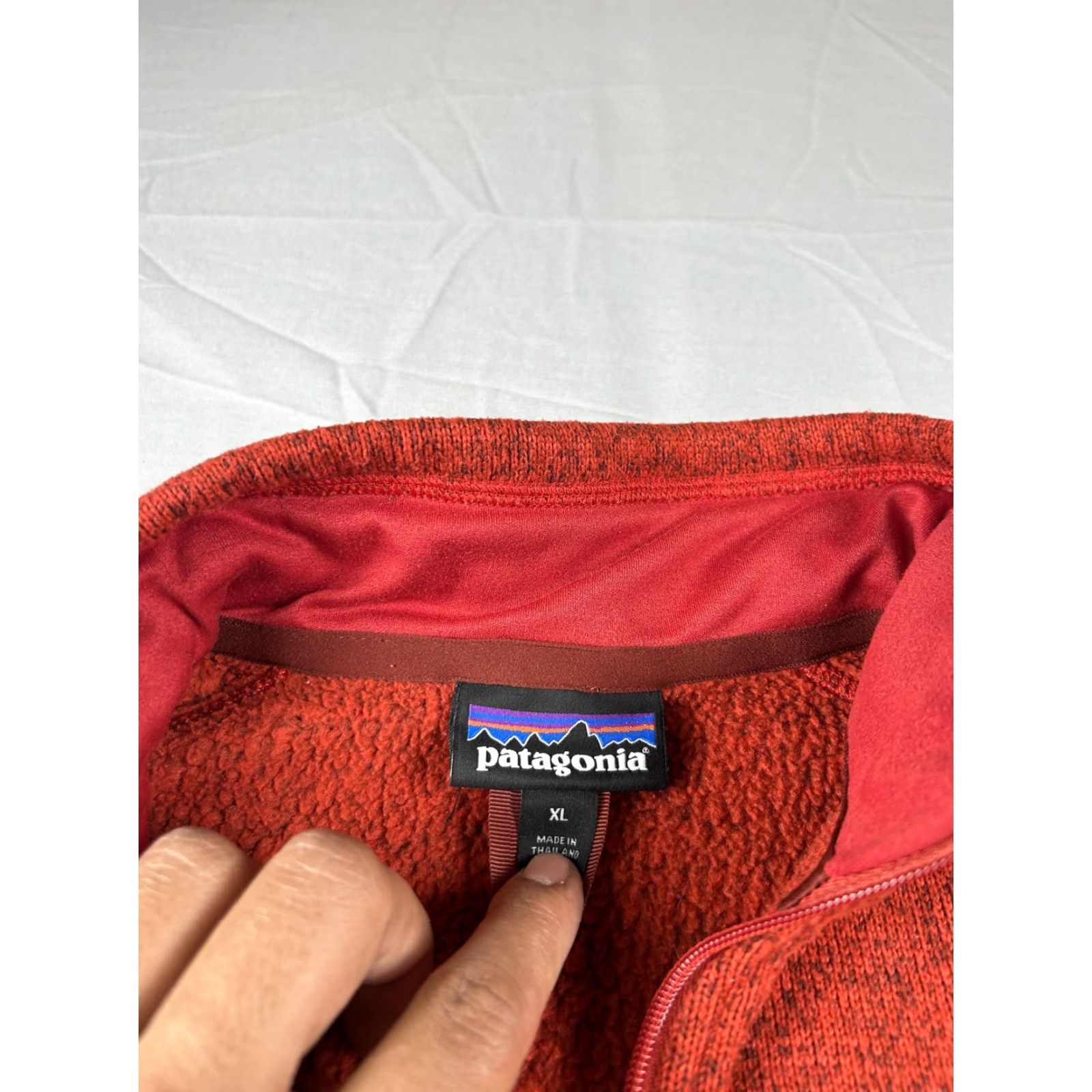 Patagonia Patagonia Better Sweater Womens XL Red 1/4 Zip Fleece Pullover Jacket Heathered Size XL / US 12-14 / IT 48-50 - 3 Thumbnail