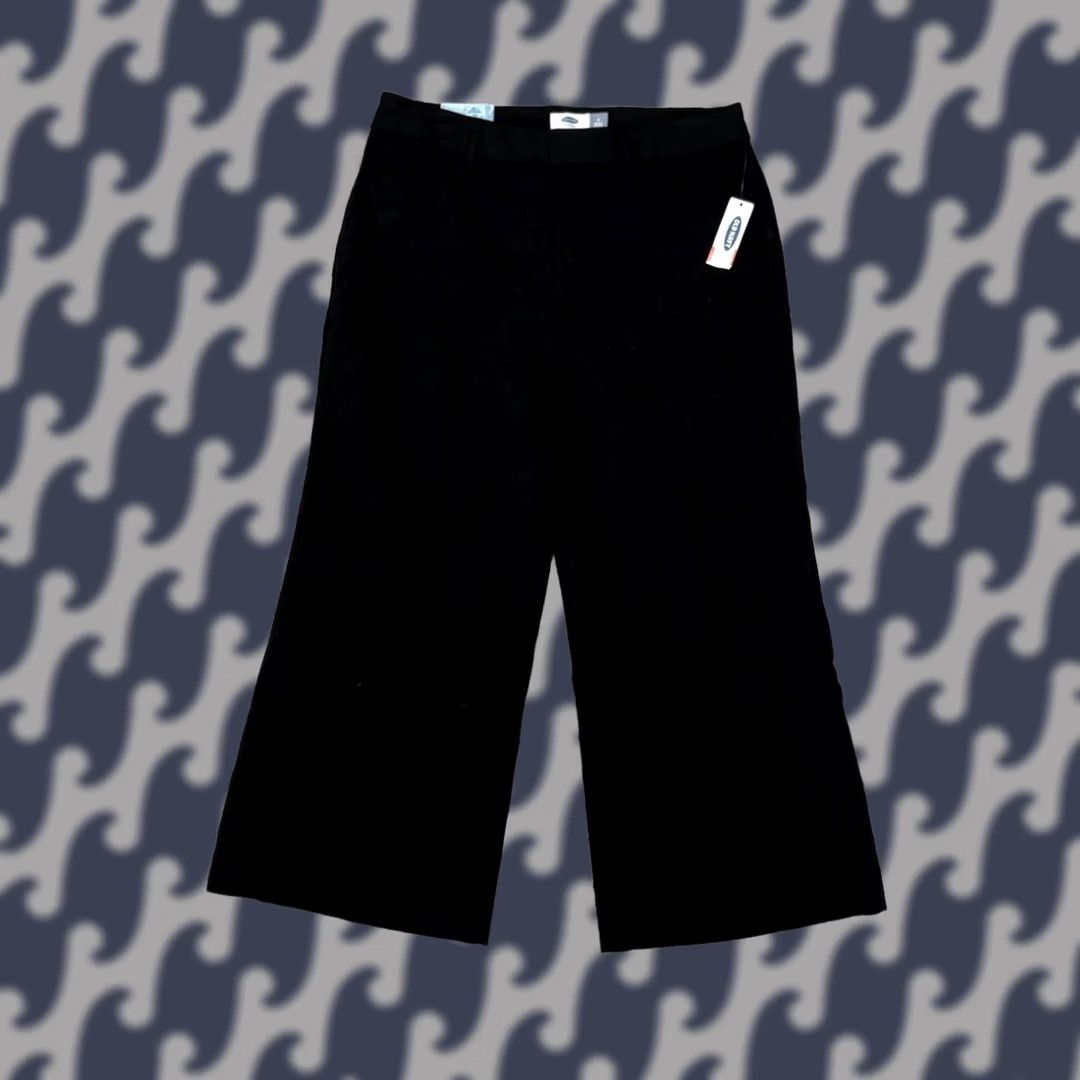 Old Navy OLD NAVY Pants Womens Slim Cropped Mid Rise Black Size 6 Regular NWT Cotton Spandex Corduroy Size 28" / US 6 / IT 42 - 1 Thumbnail