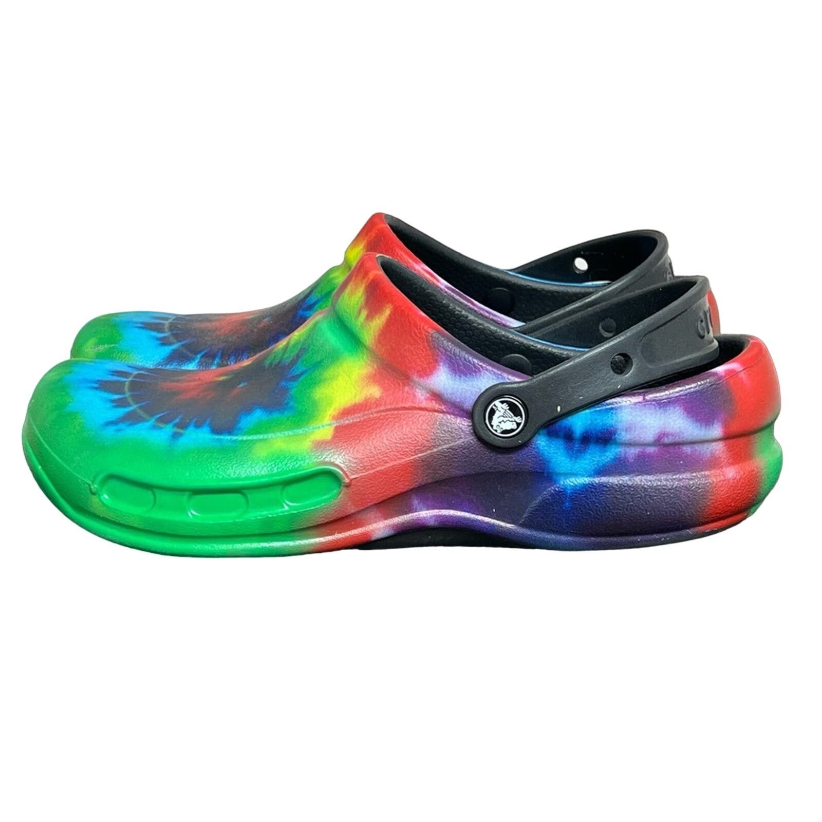 Crocs Crocs Slip Resistant Tie Dye Mens SZ 10 WMN SZ 12 WORN ONCE Size US 10 / EU 43 - 1 Thumbnail