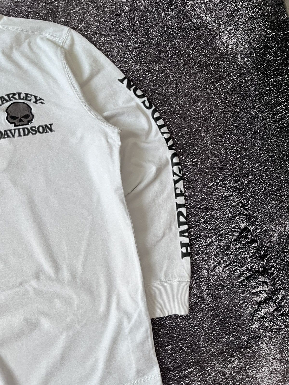 Harley Davidson Vintage Harley Davidson Big Logo Skull Long Sleeve Tee Size US L / EU 52-54 / 3 - 4 Thumbnail
