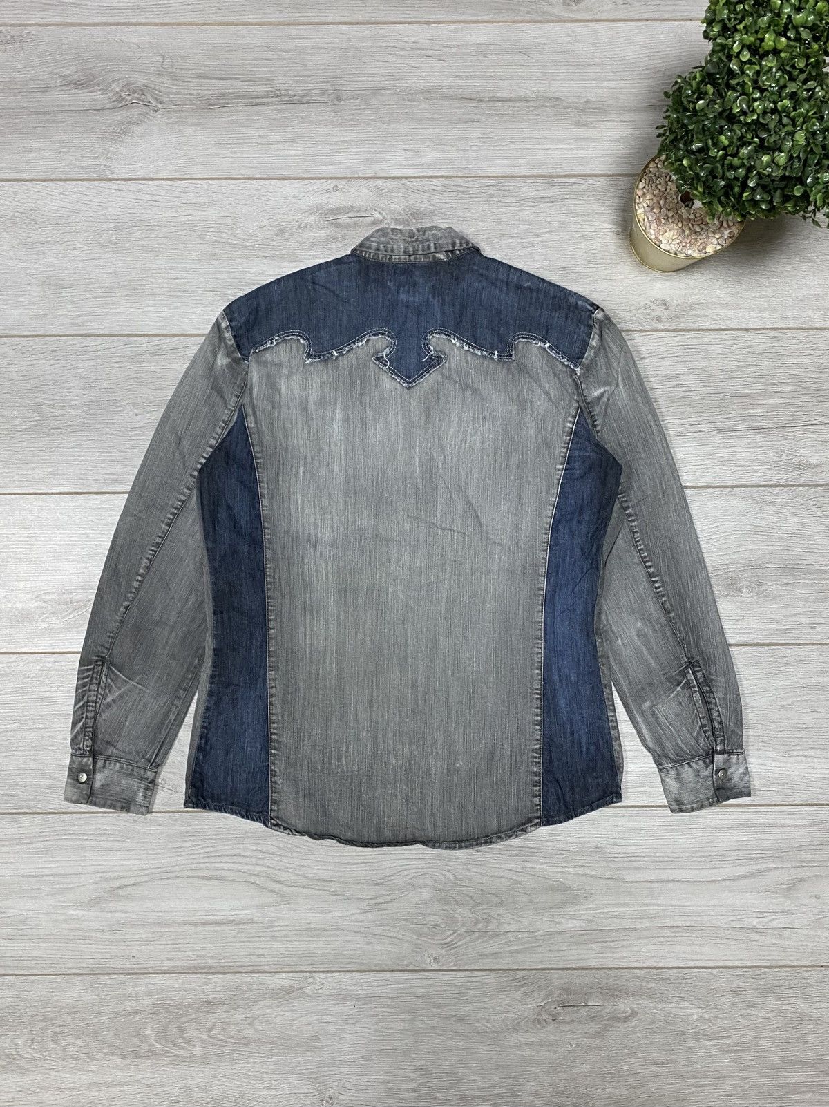 Diesel Diesel vintage western style cowboy denim shirt buttons up Size US M / EU 48-50 / 2 - 1 Thumbnail