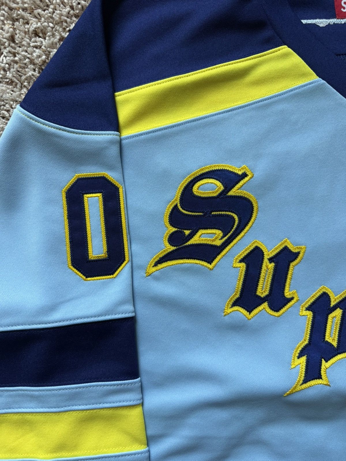 Supreme Supreme Fire & Ice Patches Hockey Jersey Light Blue Size US L / EU 52-54 / 3 - 13 Thumbnail