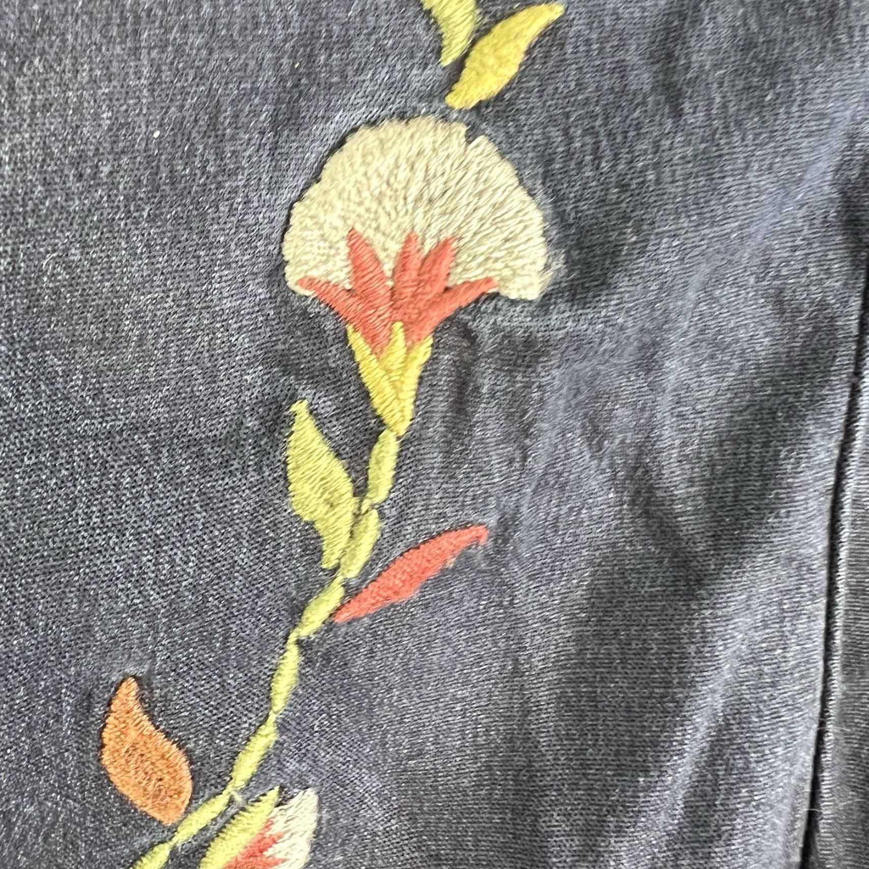 Denime VINTAGE Canyon Retreat Womens Denim Shirt Casual Western Floral Pearl Snap Long Sleeve Size M Blue Size M / US 6-8 / IT 42-44 - 5 Thumbnail
