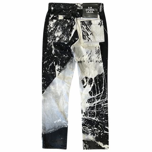 Sterling Ruby S.R. STUDIO. LA. CA. Soto Black Gray Bleach Denim Size US 28 / EU 44 - 2 Thumbnail