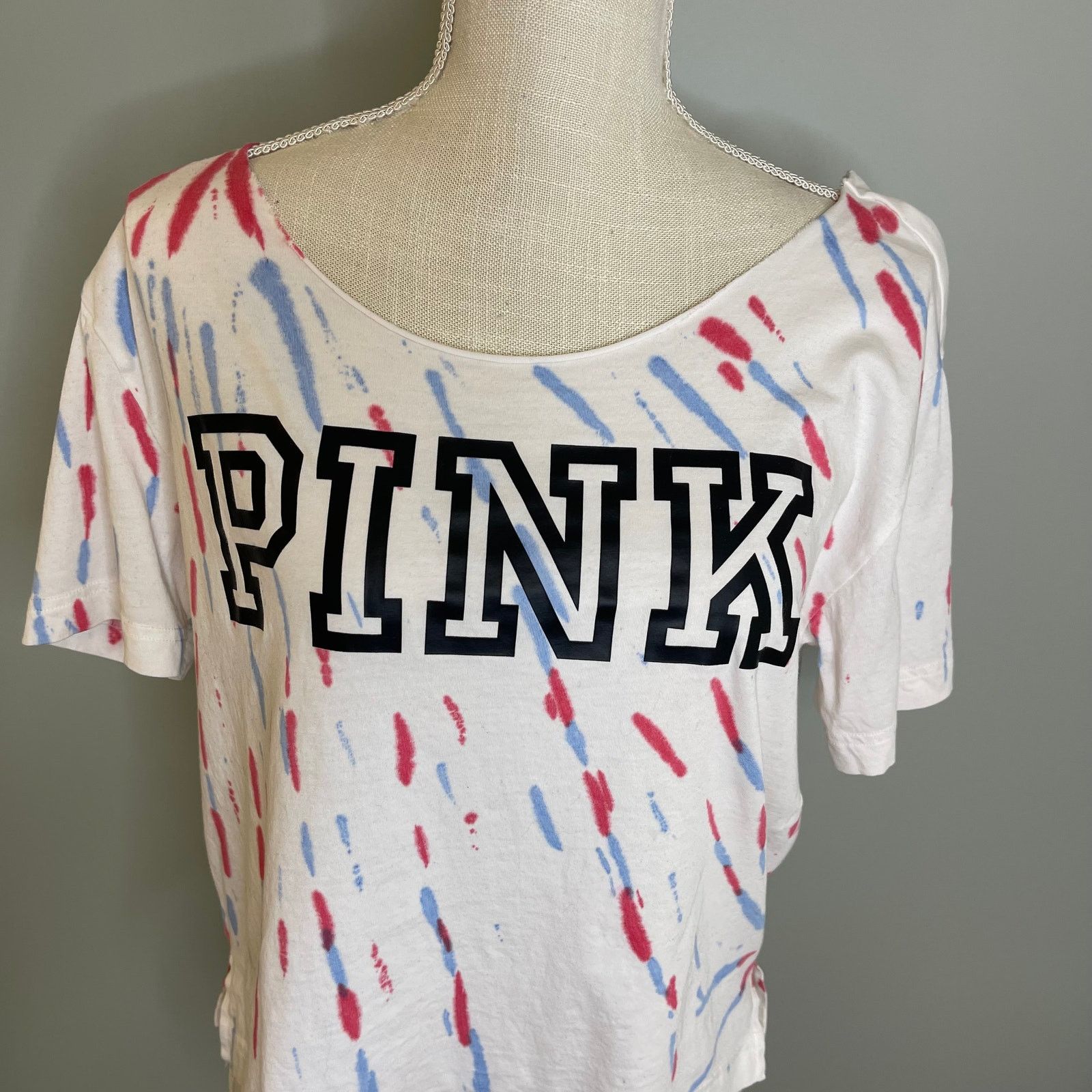 Pink PINK Victoria's Secret Tie Dye Crop Tank, XS Size XS / US 0-2 / IT 36-38 - 3 Thumbnail