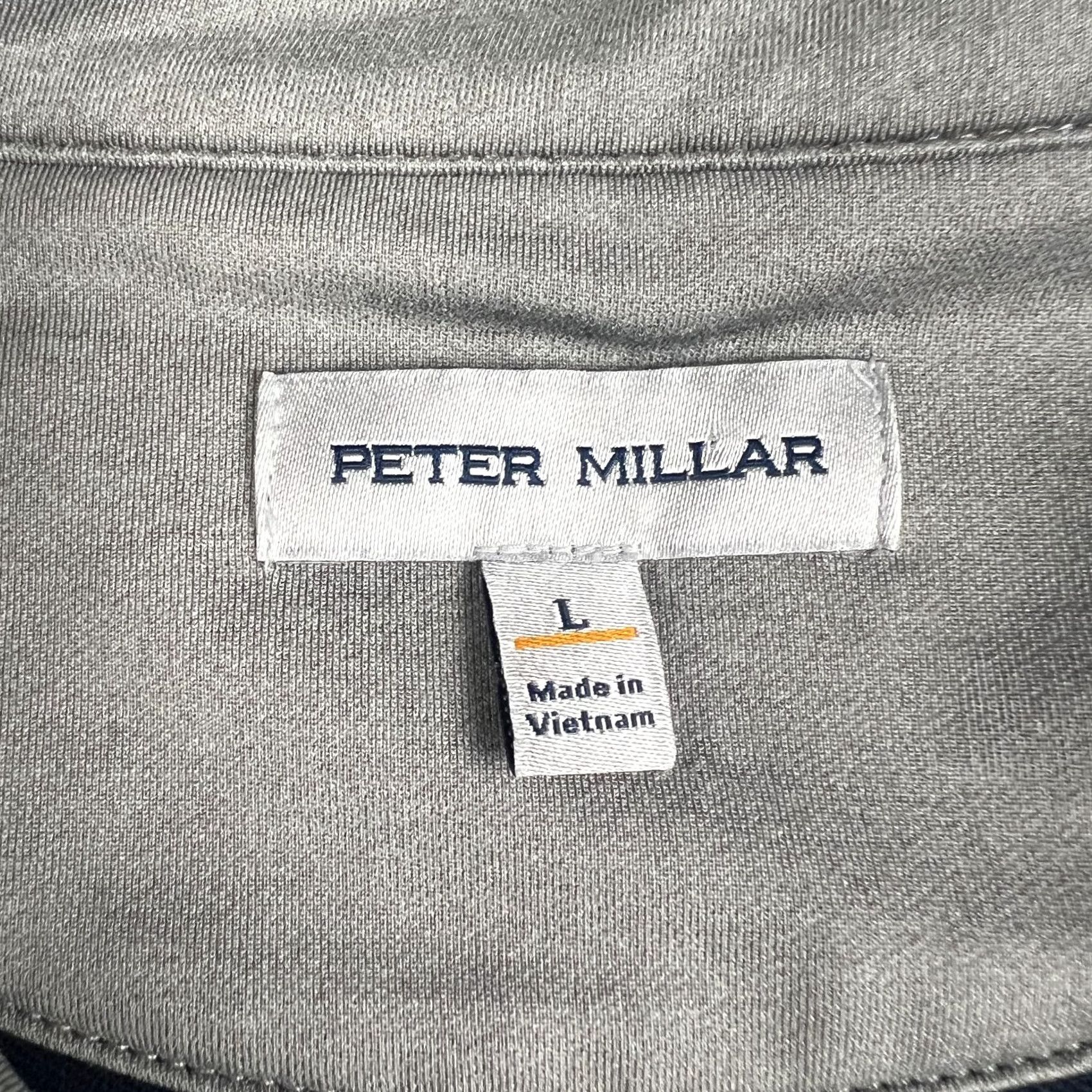 Peter Millar Peter Millar Perth Quarter Zip Stretch Performance Large Mens Blue Golf Active Shirt Size US L / EU 52-54 / 3 - 3 Thumbnail