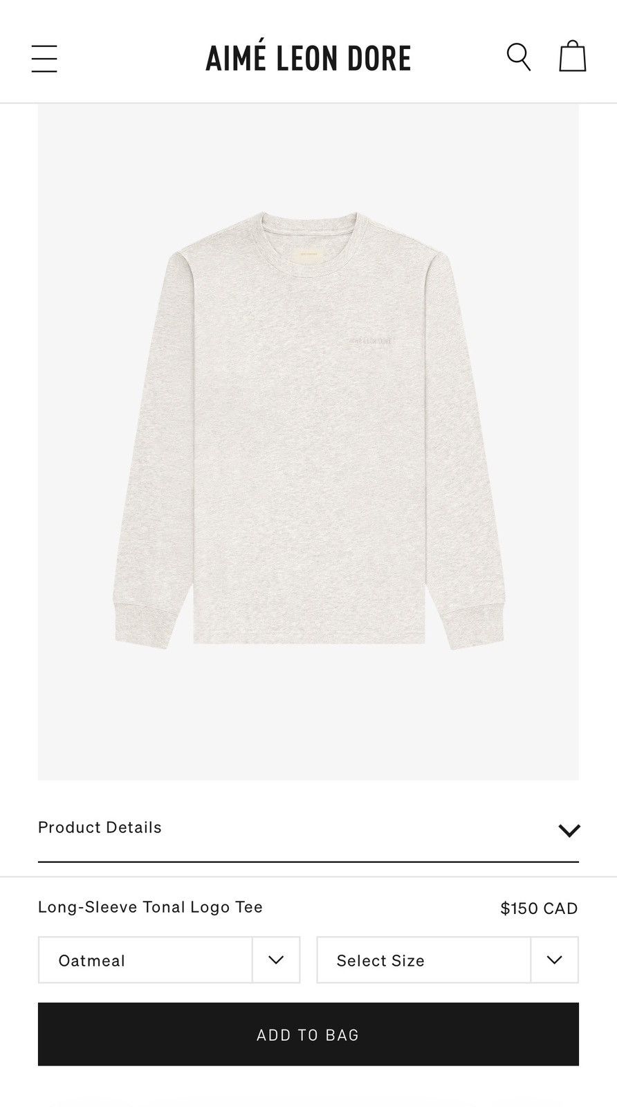 Aime Leon Dore Aime Leon Dore Tonal Longsleeve (READ DESCRIPTION) Size US M / EU 48-50 / 2 - 8 Thumbnail