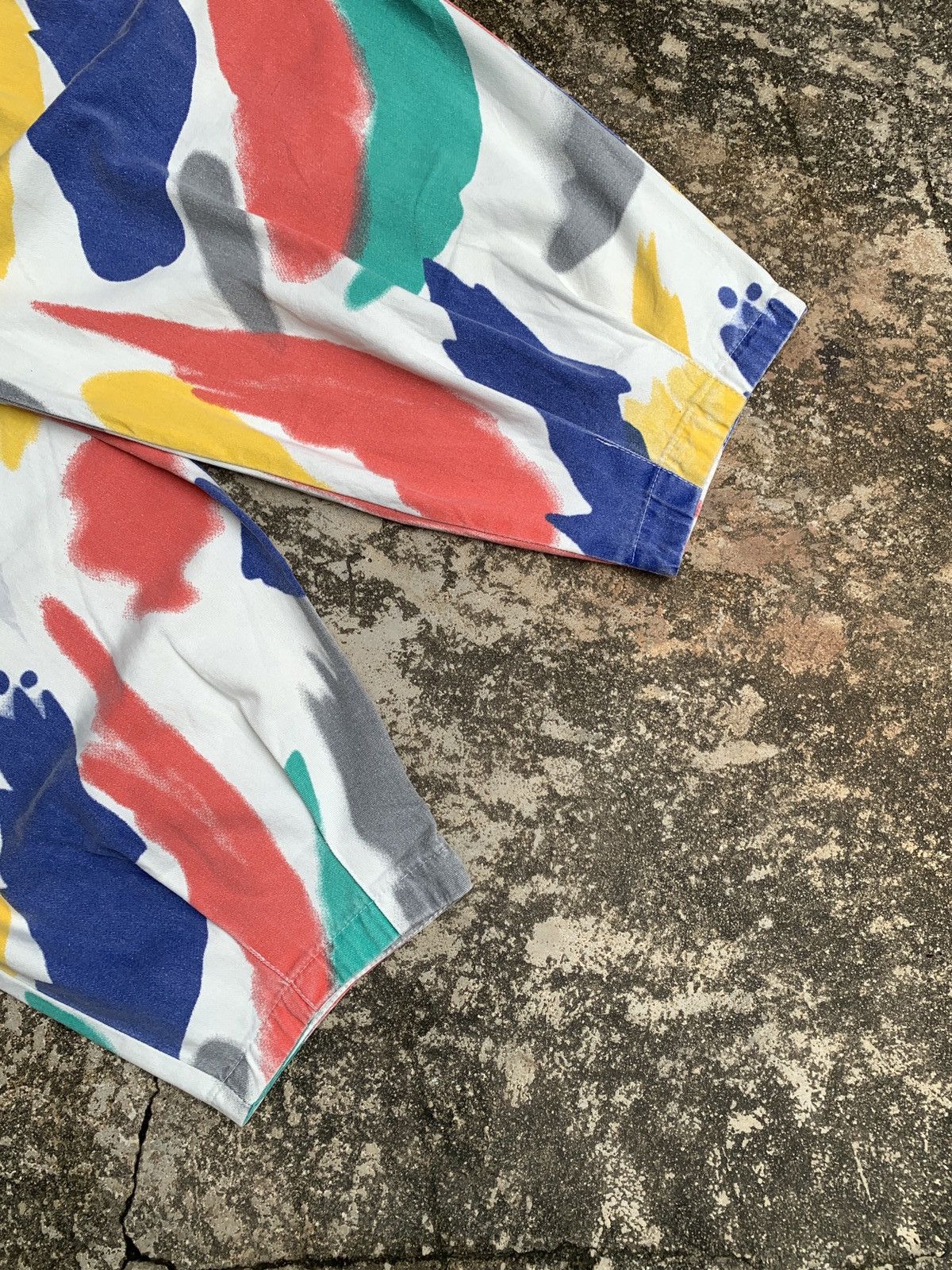 Other Unknown Multicolor Paint Graphic Baggy Jeans Balloon Pants Size US 32 / EU 48 - 3 Thumbnail