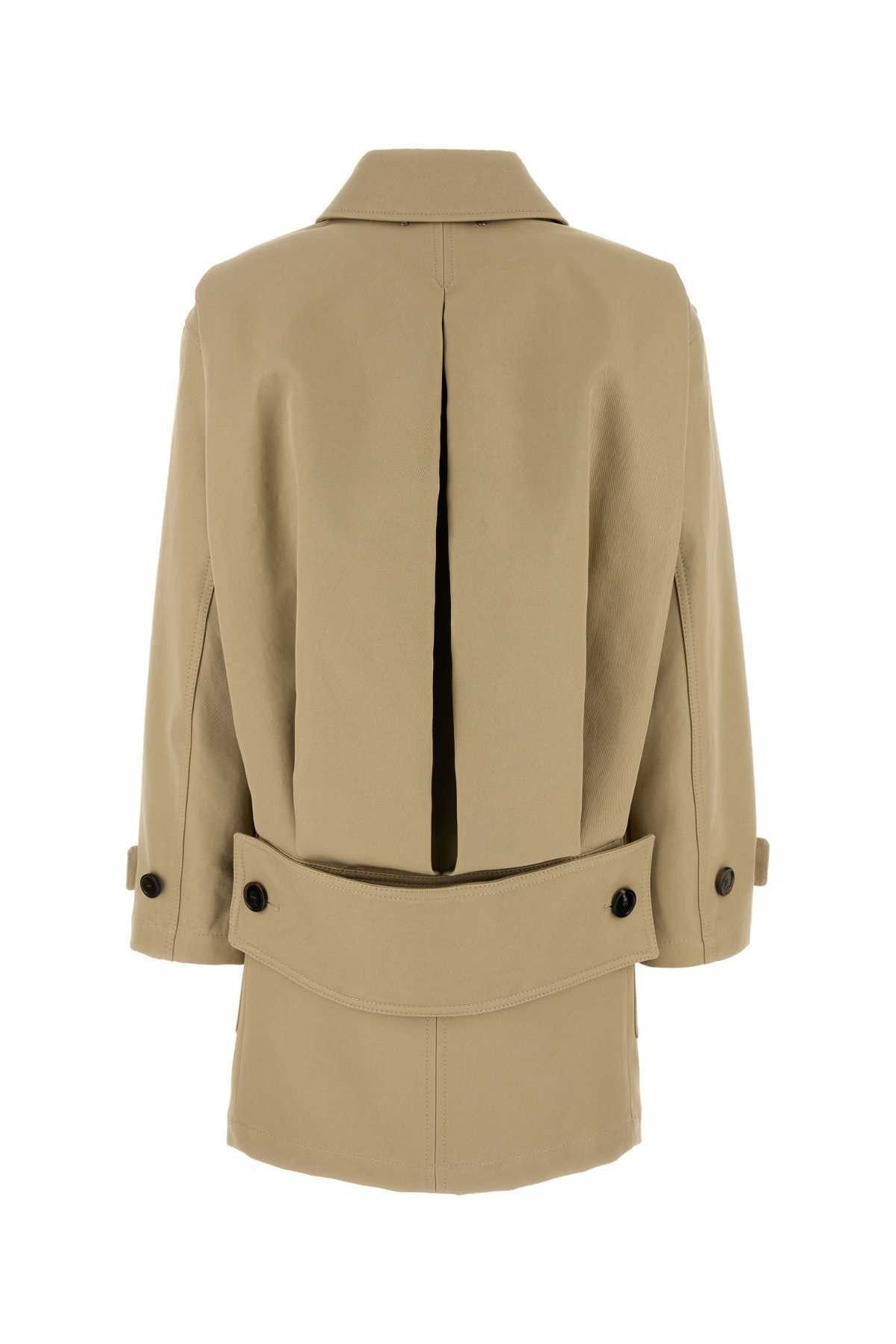 Gucci o1la5ras0526 Heavy Cotton Drill Coat in Beige Size M / US 6-8 / IT 42-44 - 2 Thumbnail