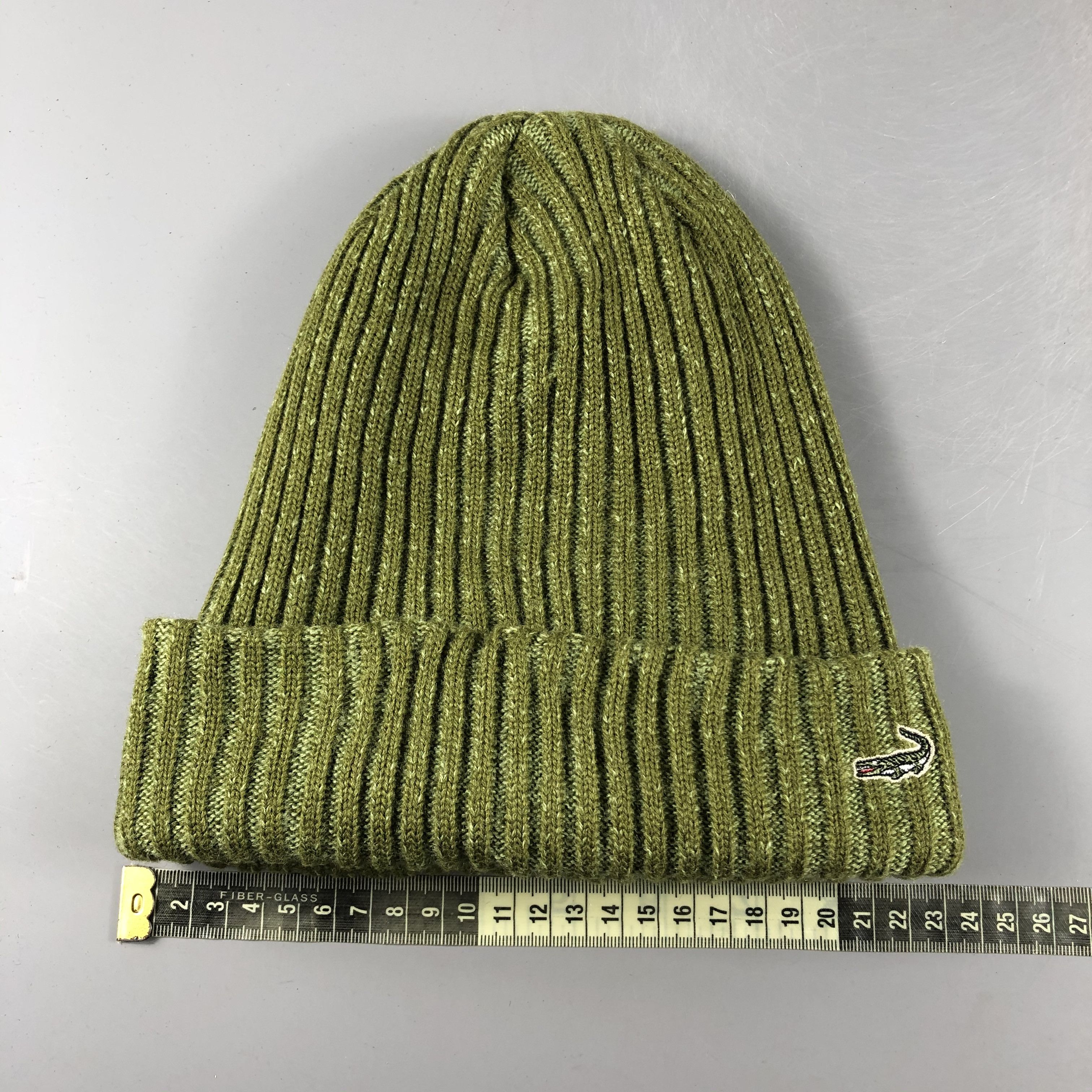 Vintage Crocodile Ribbed Knit Beanie Snow Hat Snow Cap -D083 Size ONE SIZE - 4 Thumbnail