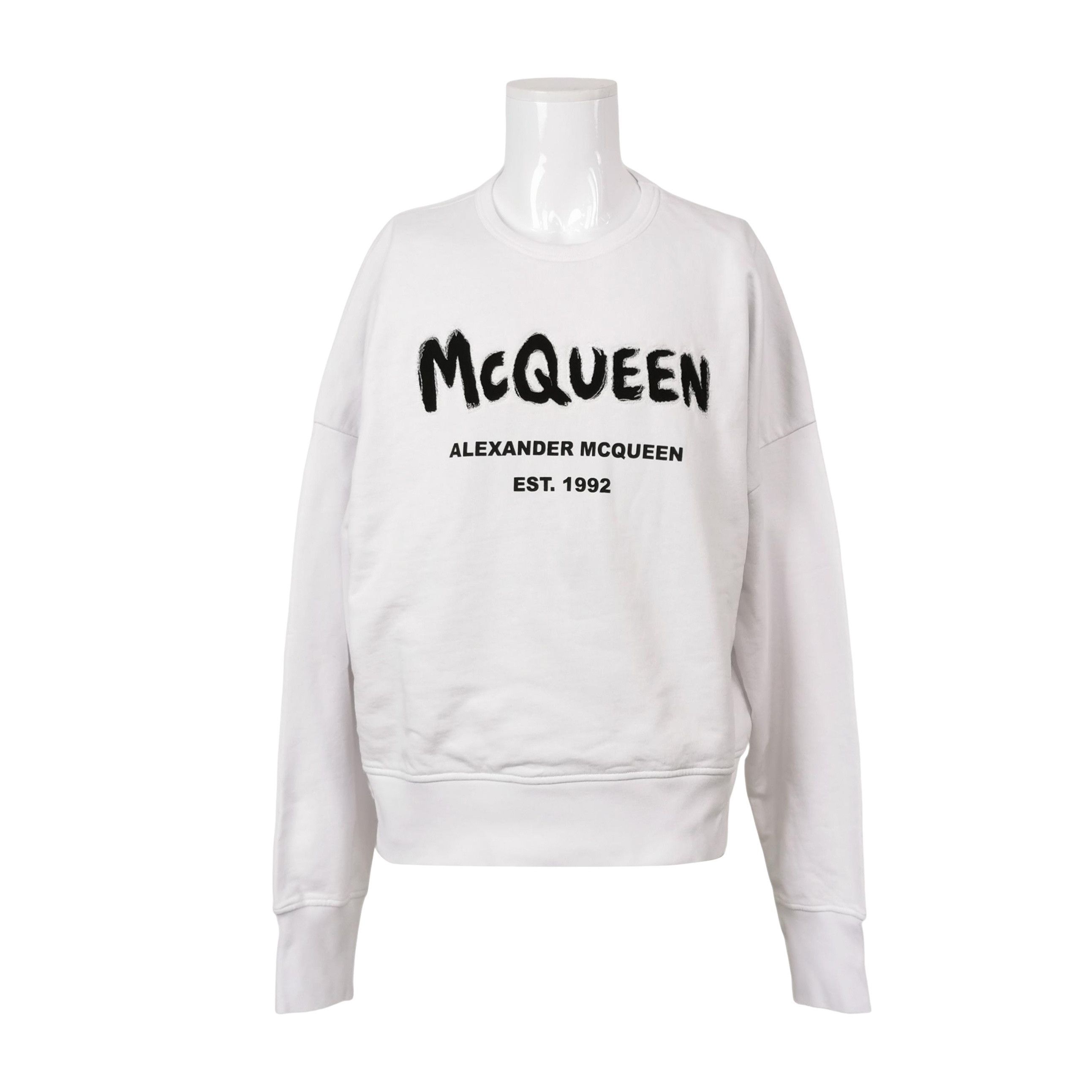 Alexander McQueen Alexander McQueen Embroidered Logo Sweatshirt XL Size US XL / EU 56 / 4 - 1 Thumbnail