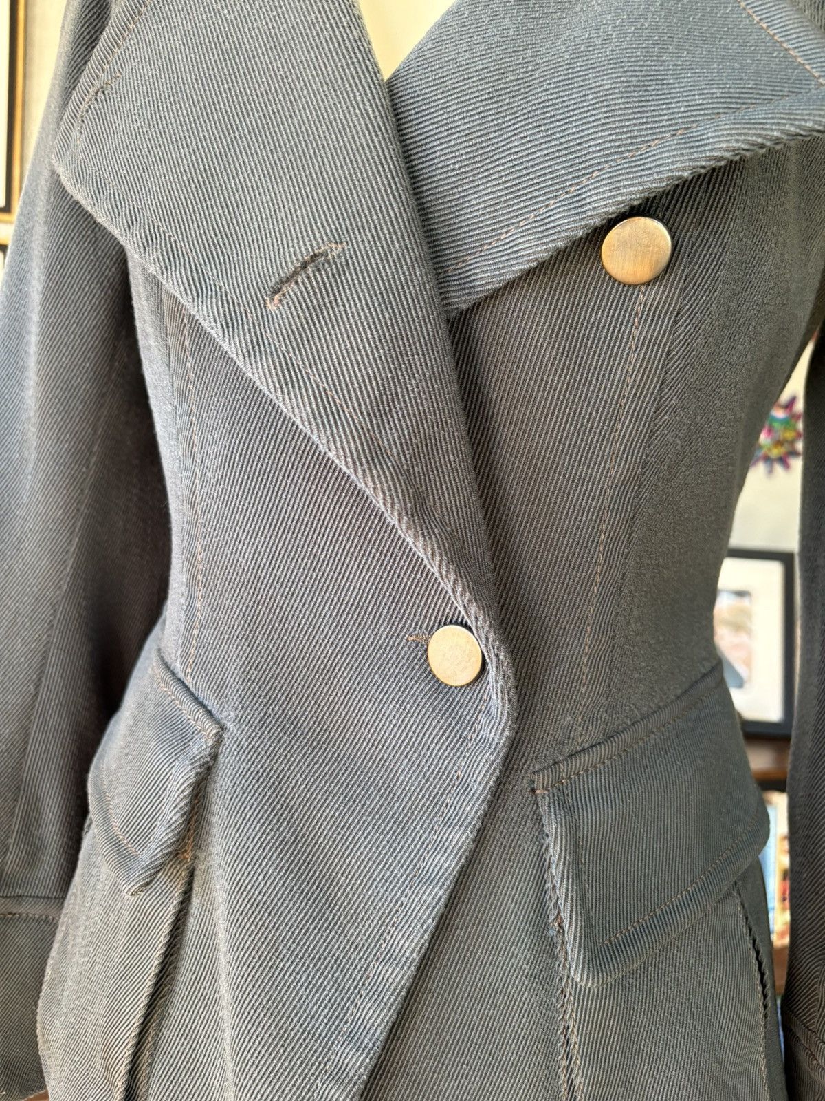 plein sud Fayçal Amor Plein Sud Structured Military Jacket Size S / US 4 / IT 40 - 2 Thumbnail
