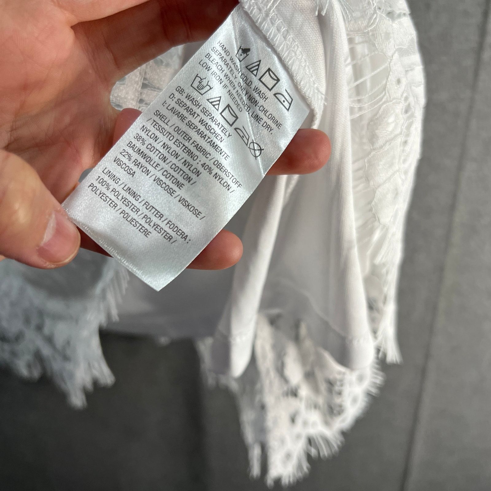 Isaac Mizrahi Isaac Mizrahi Live! Lace Swing Tank Bright White Size Small Size S / US 4 / IT 40 - 8 Thumbnail
