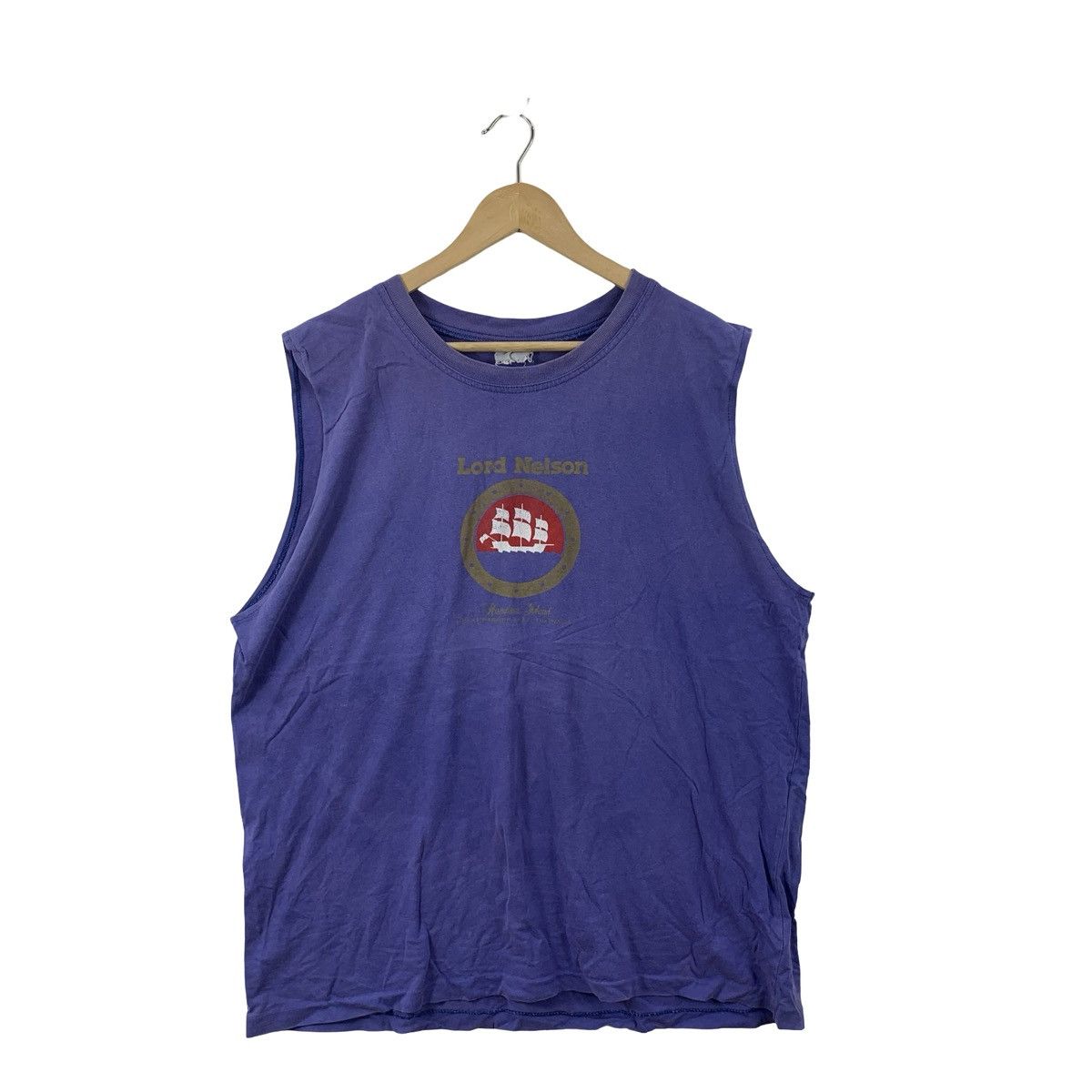 Vintage Vintage Lord Nelson Nautical Ship Graphic Sleeveless Tee Size US XXL / EU 58 / 5 - 4 Thumbnail