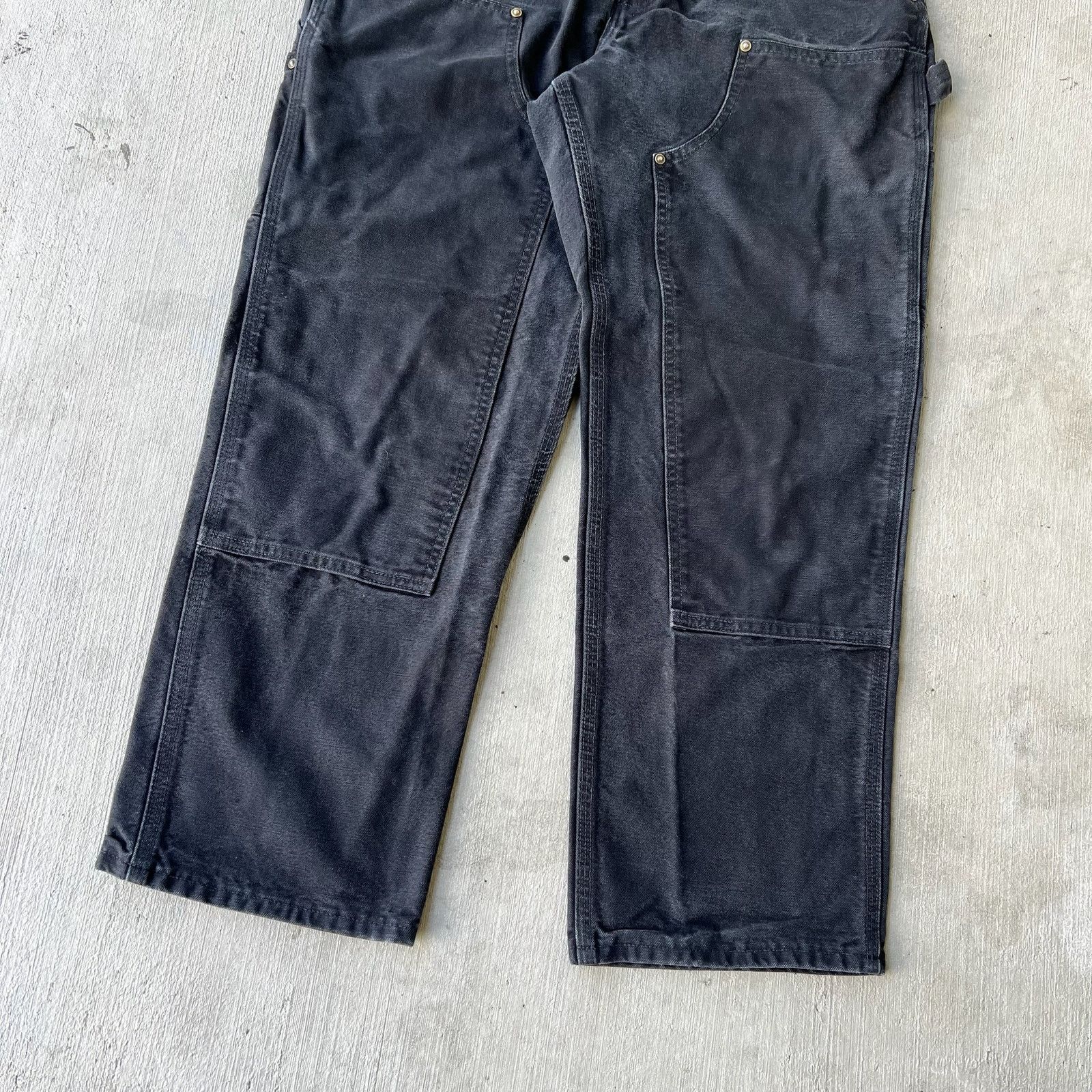 Carhartt × Vintage Carhartt black double knee work wear carpenter pants Size US 31 - 2 Thumbnail