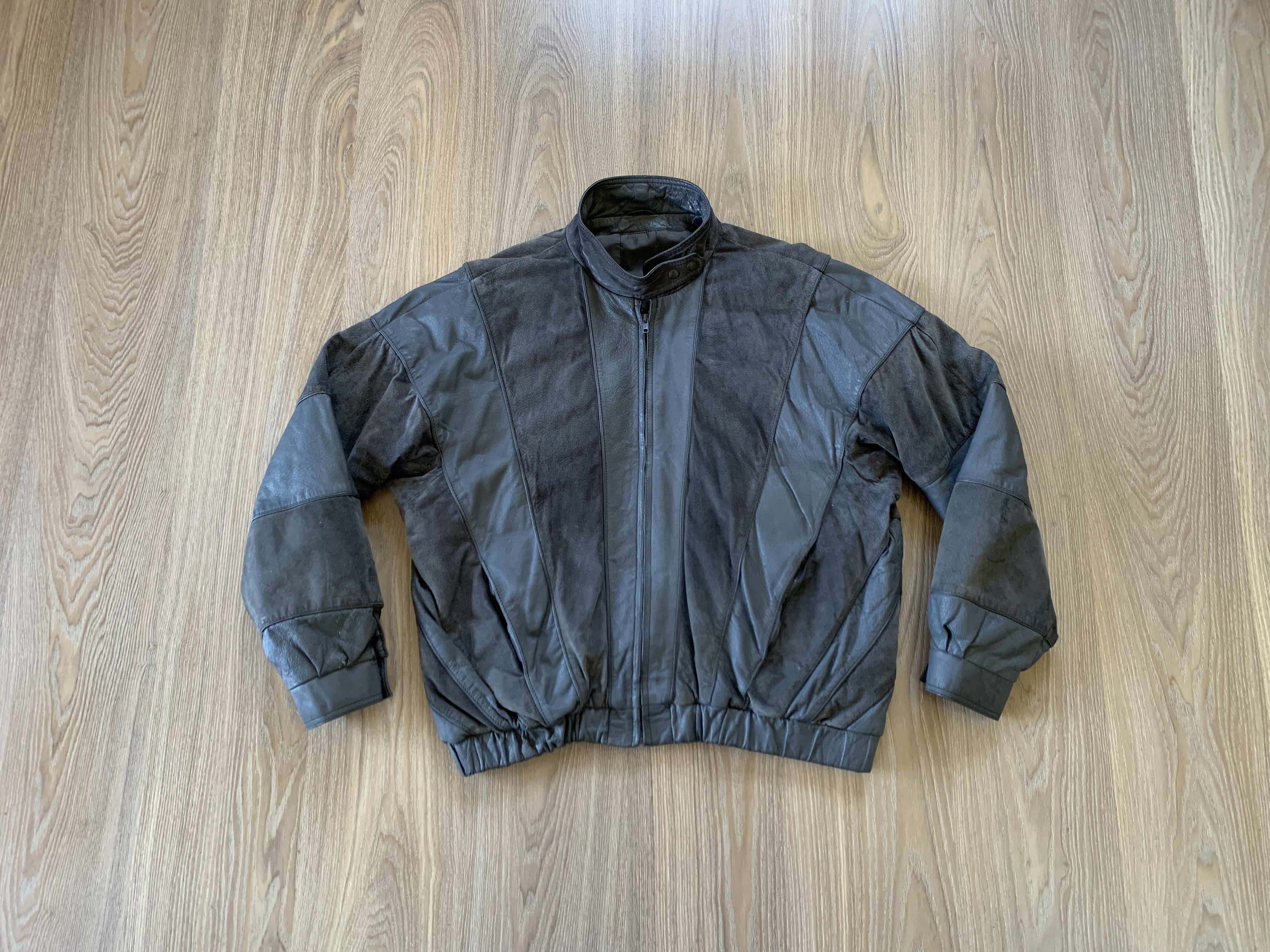 Genuine Leather × Vintage Mens Vintage Soft Leather Suede Combined Jacket Size US XL / EU 56 / 4 - 1 Thumbnail