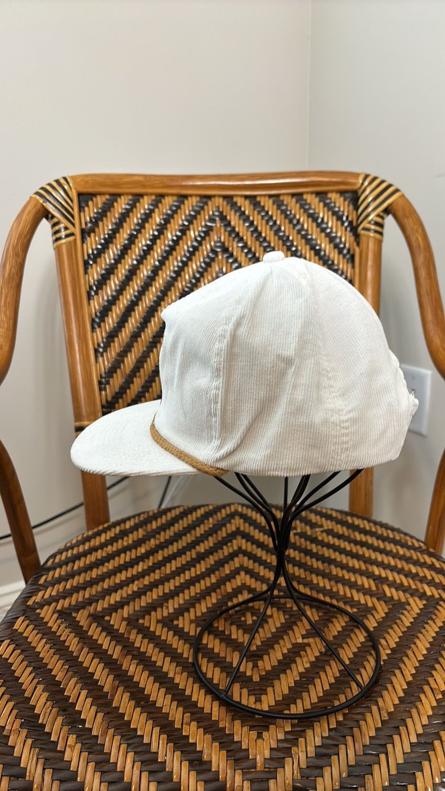 Vintage Vintage Seagrams 7 Whiskey Corduroy SnapBack Hat Size ONE SIZE - 2 Thumbnail