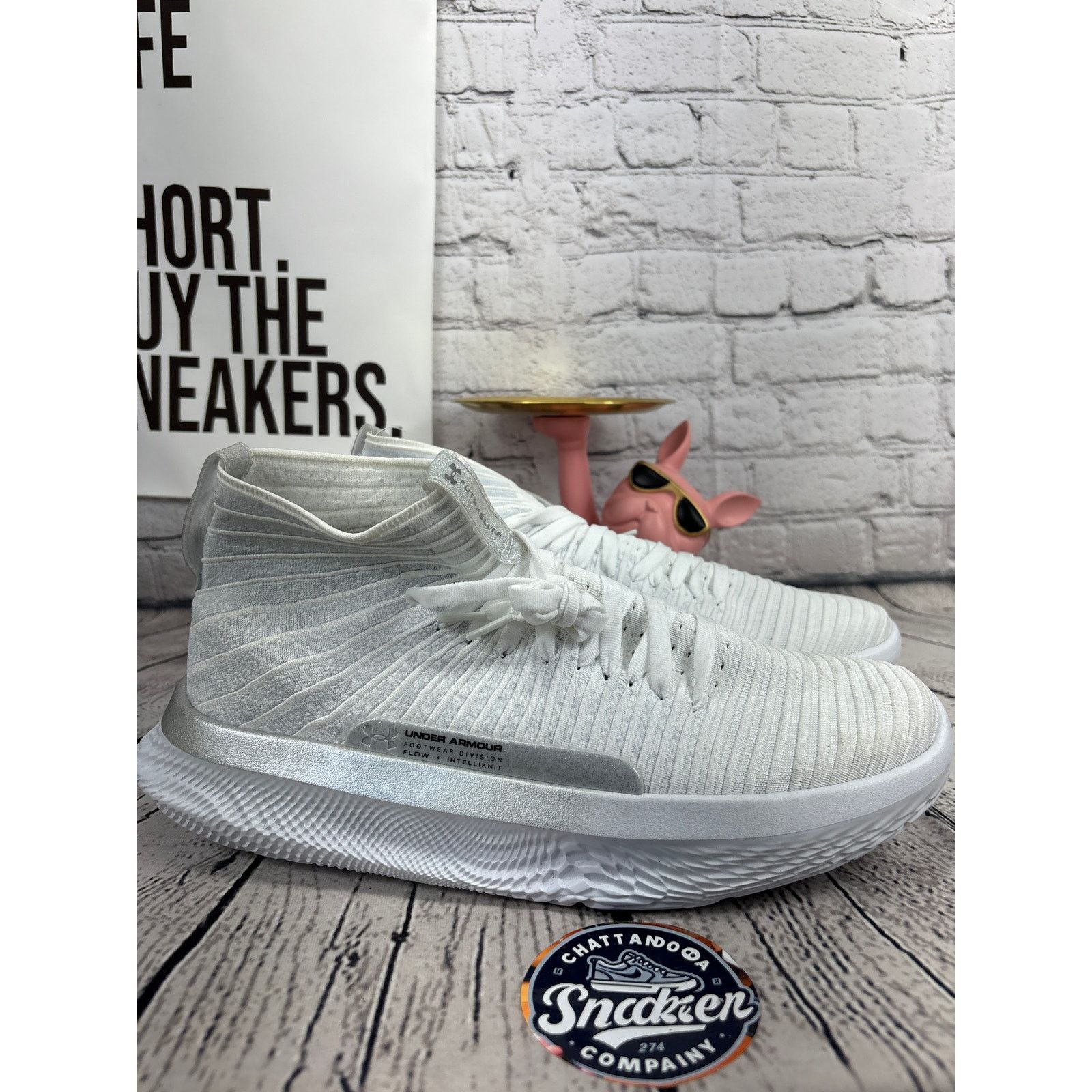 Under Armour Under Armour Flow Futr X Elite Knit Basketball Shoes Mens 14 Size US 14 / EU 47 - 5 Thumbnail
