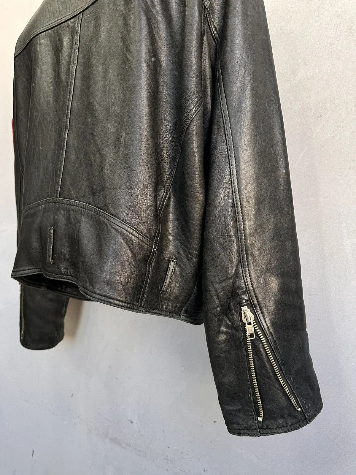 Schott Vintage Cropped Aviator Leather Jacket Harley Davidson Japan Size US M / EU 48-50 / 2 - 10 Thumbnail