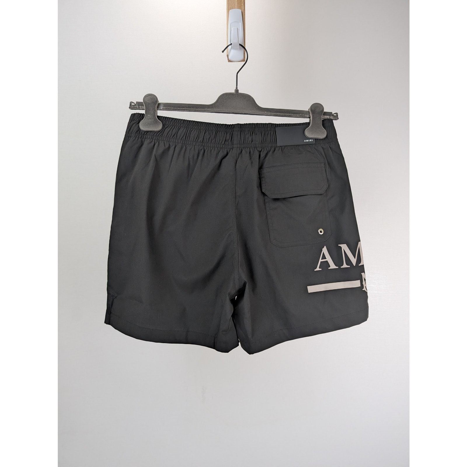 Amiri o1rshd1 Q:2 / MA Bar Logo Swimtrunk Shorts Black/Natural Size US 36 / EU 52 - 11 Thumbnail