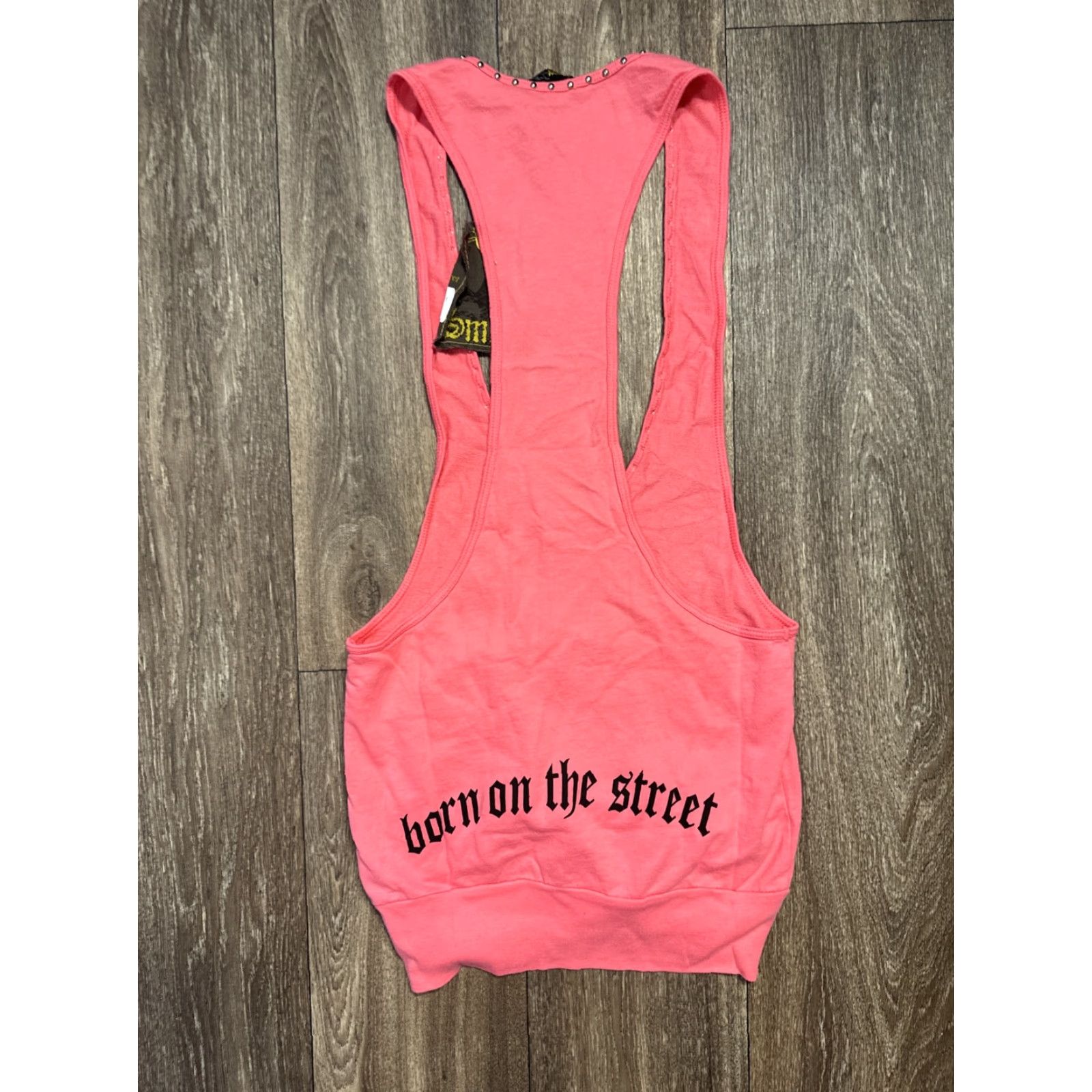 Ed Hardy VINTAGE Smet Christian Audiger Y2K Cyber Goth Grunge Tank Top Ed Hardy NWT XS Pink Womens Tank XS Grunge 90s Size XS / US 0-2 / IT 36-38 - 7 Thumbnail