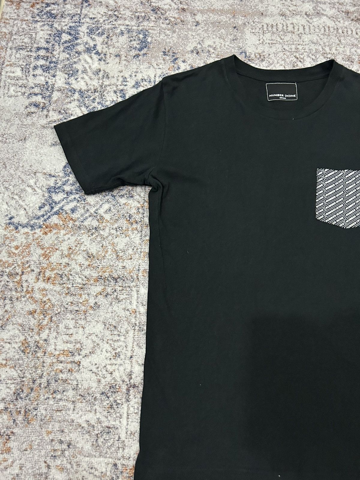 Number (N)ine Number Nine Pocket Logo Black Tshirt Size US M / EU 48-50 / 2 - 3 Thumbnail