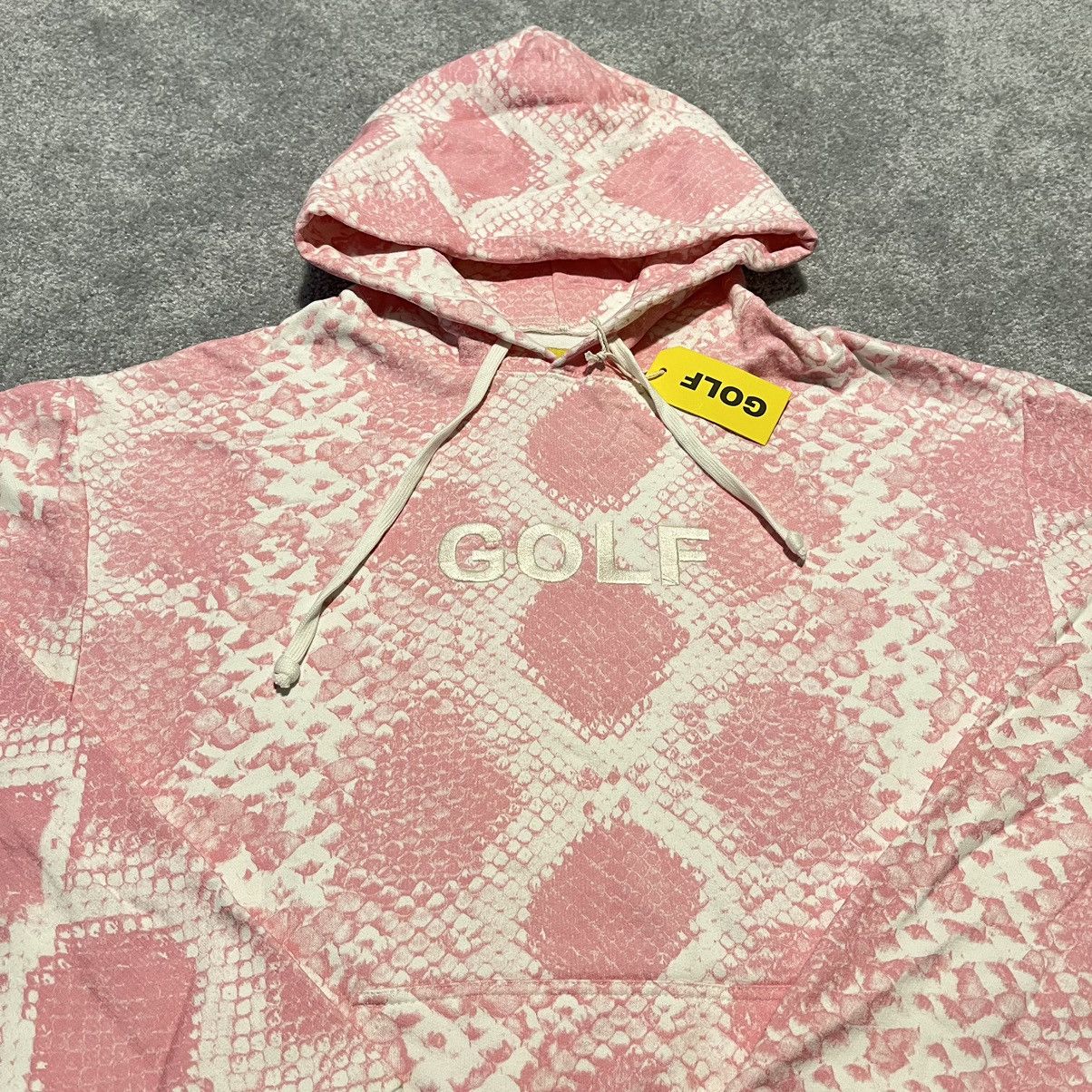 Golf Wang Brand New Golf Wang Snake Python Embroidered Hoodie - Pink Size US XS / EU 42 / 0 - 2 Thumbnail
