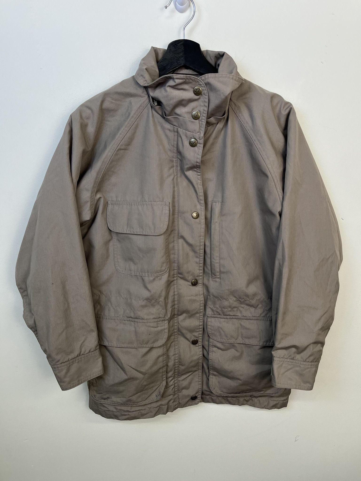 Eddie Bauer × Vintage Vintage Jacket 1990s Eddie Bauer Flannel Lined 4 Pocket Coat Size S Size US S / EU 44-46 / 1 - 1 Thumbnail