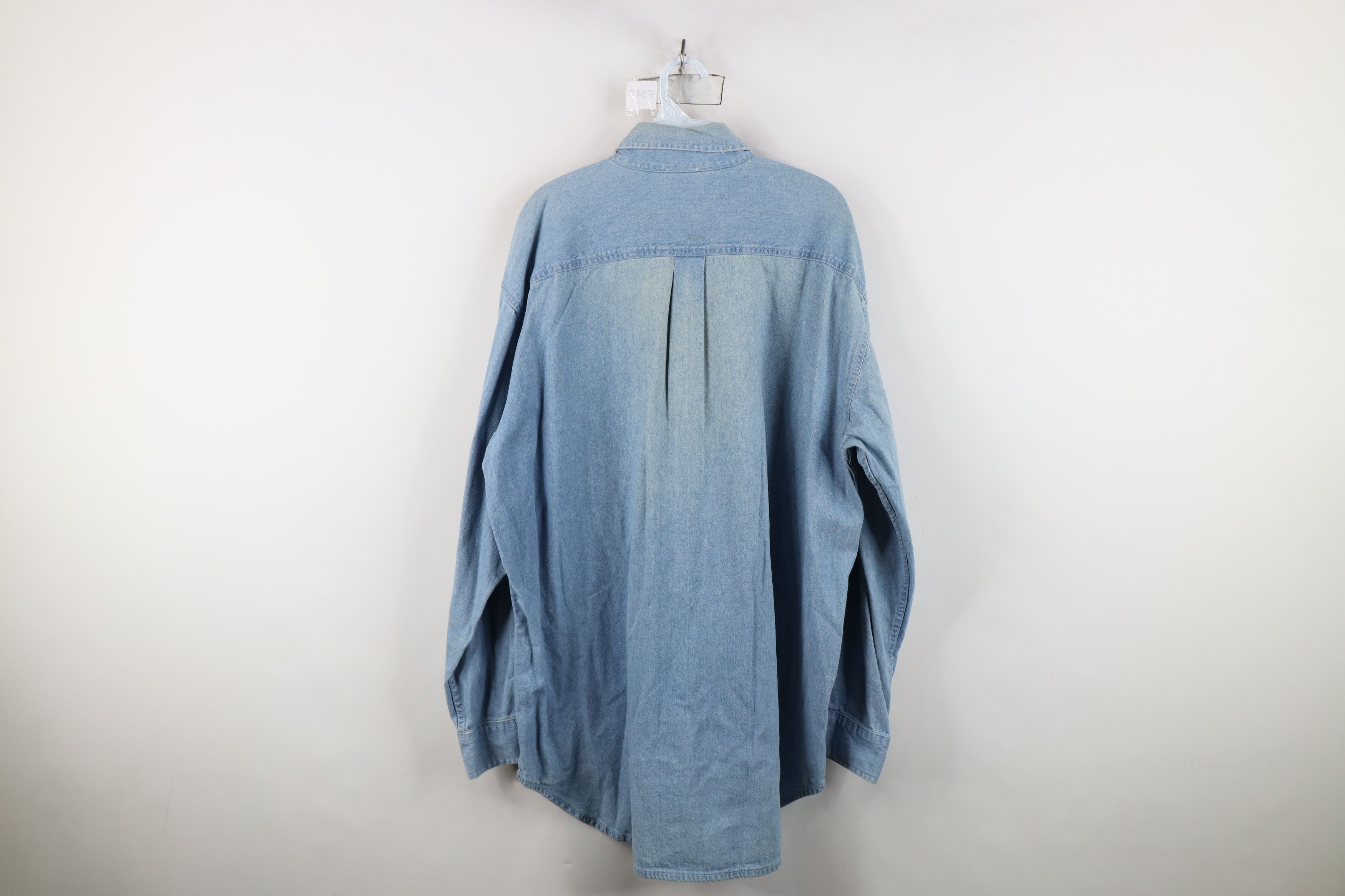 Vintage Vintage 90s Planet Hollywood Vegas Denim Button Down Shirt Size US XL / EU 56 / 4 - 12 Thumbnail