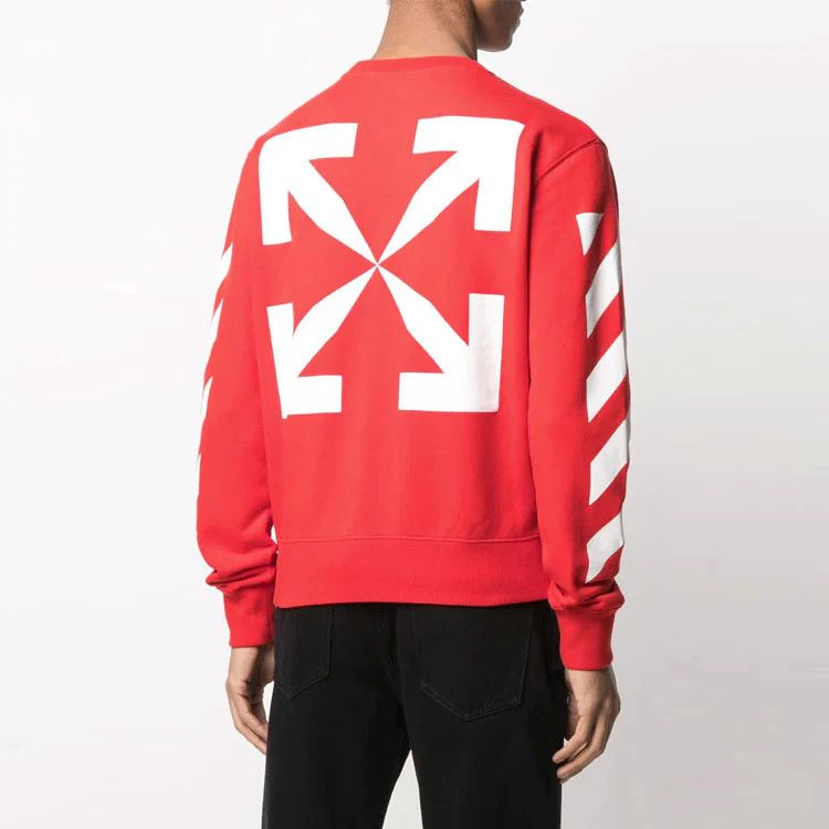 Off-White Red Mona Lisa Arrows Sweatshirt Size US M / EU 48-50 / 2 - 4 Thumbnail