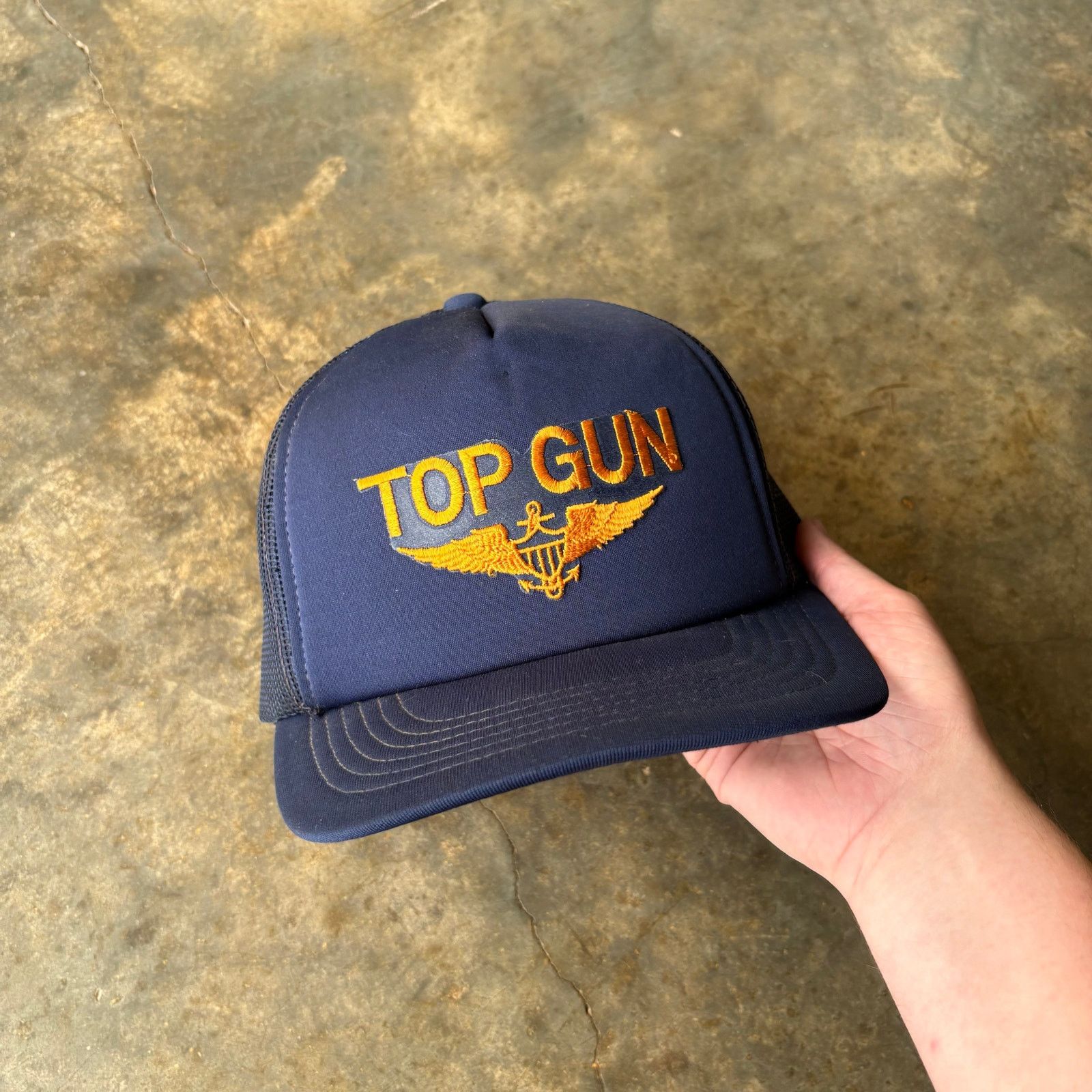 Vintage Vintage 1986 Top Gun Official Promo Trucker Hat Size ONE SIZE - 1 Thumbnail