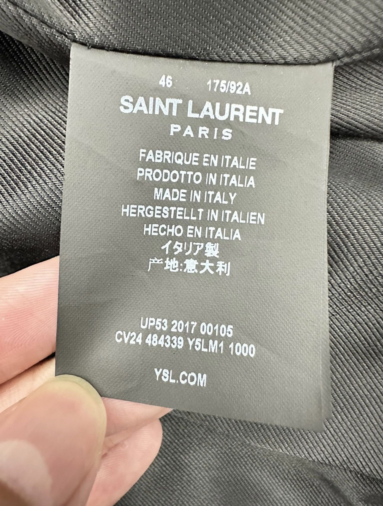 Saint Laurent Paris Saint Laurent Paris FW16 Fur Collar Leather jacket Size US S / EU 44-46 / 1 - 6 Thumbnail