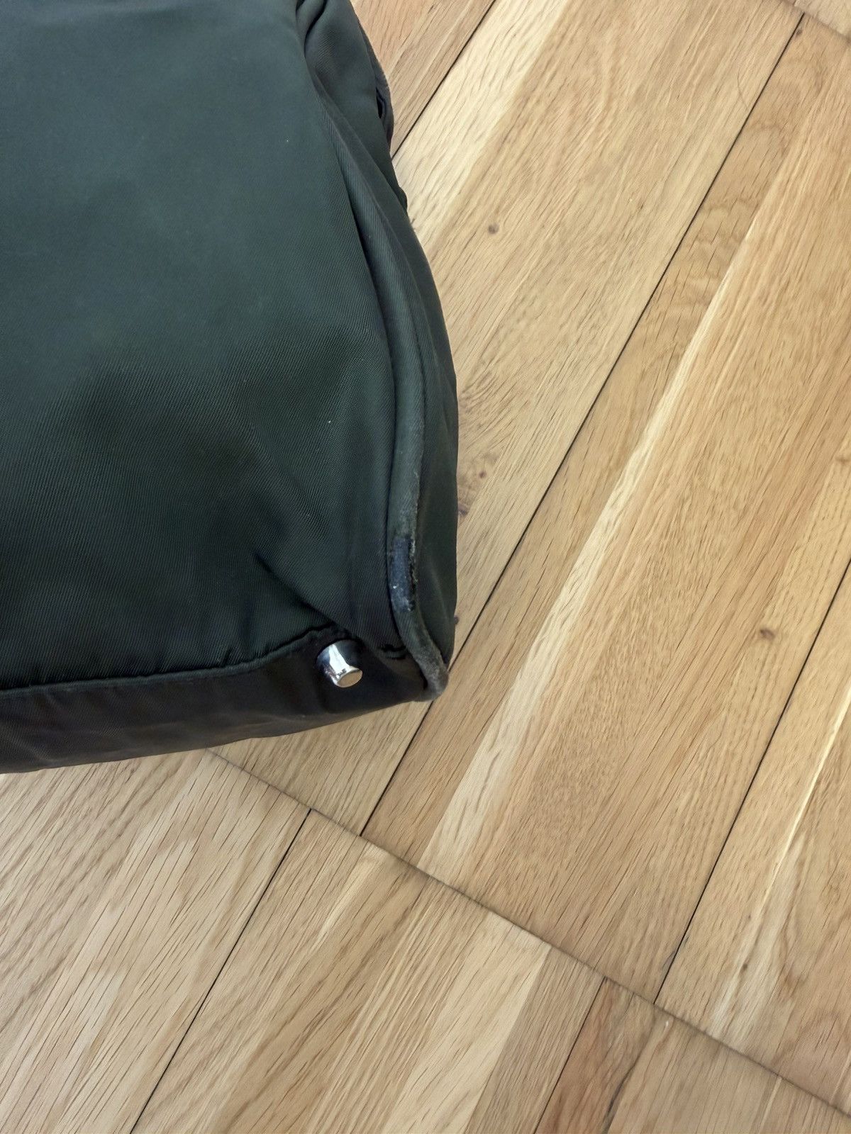 Prada Vintage Prada Tessuto Nylon Briefcase — Olive Green Size ONE SIZE - 8 Thumbnail