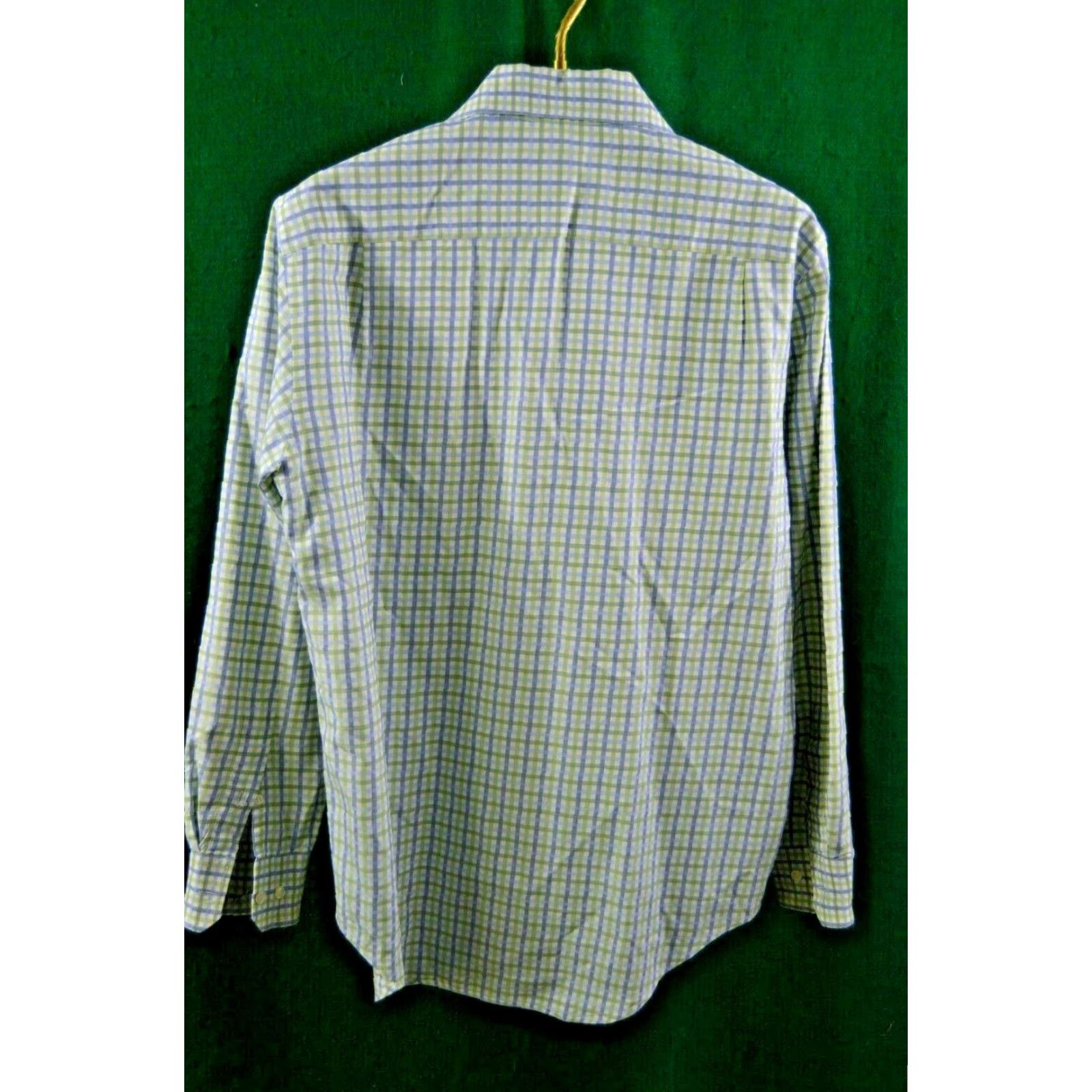 Banana Republic VINTAGE Banana Republic Men’s L/S shirt SZM Green-Blue-White Plaid Cotton Beige? Size US M / EU 48-50 / 2 - 2 Thumbnail