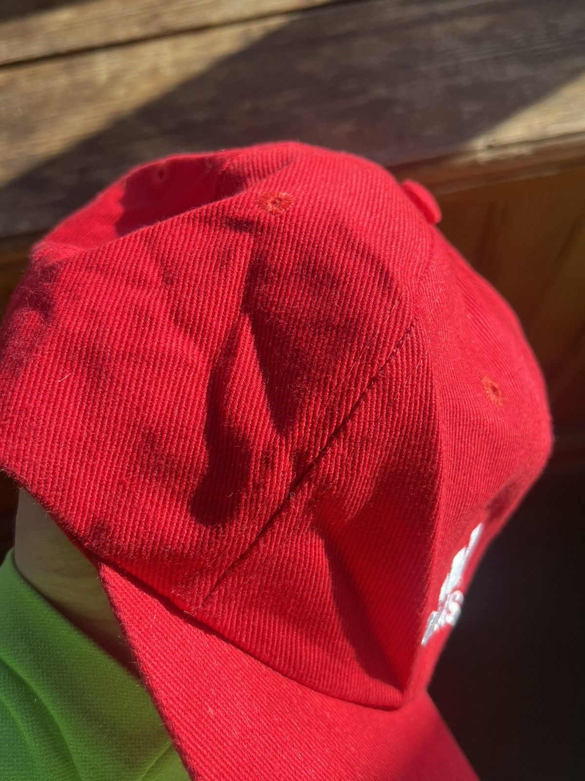 Adidas Vintage Red Hat Adidas Y2K Football Cap Size ONE SIZE - 9 Thumbnail