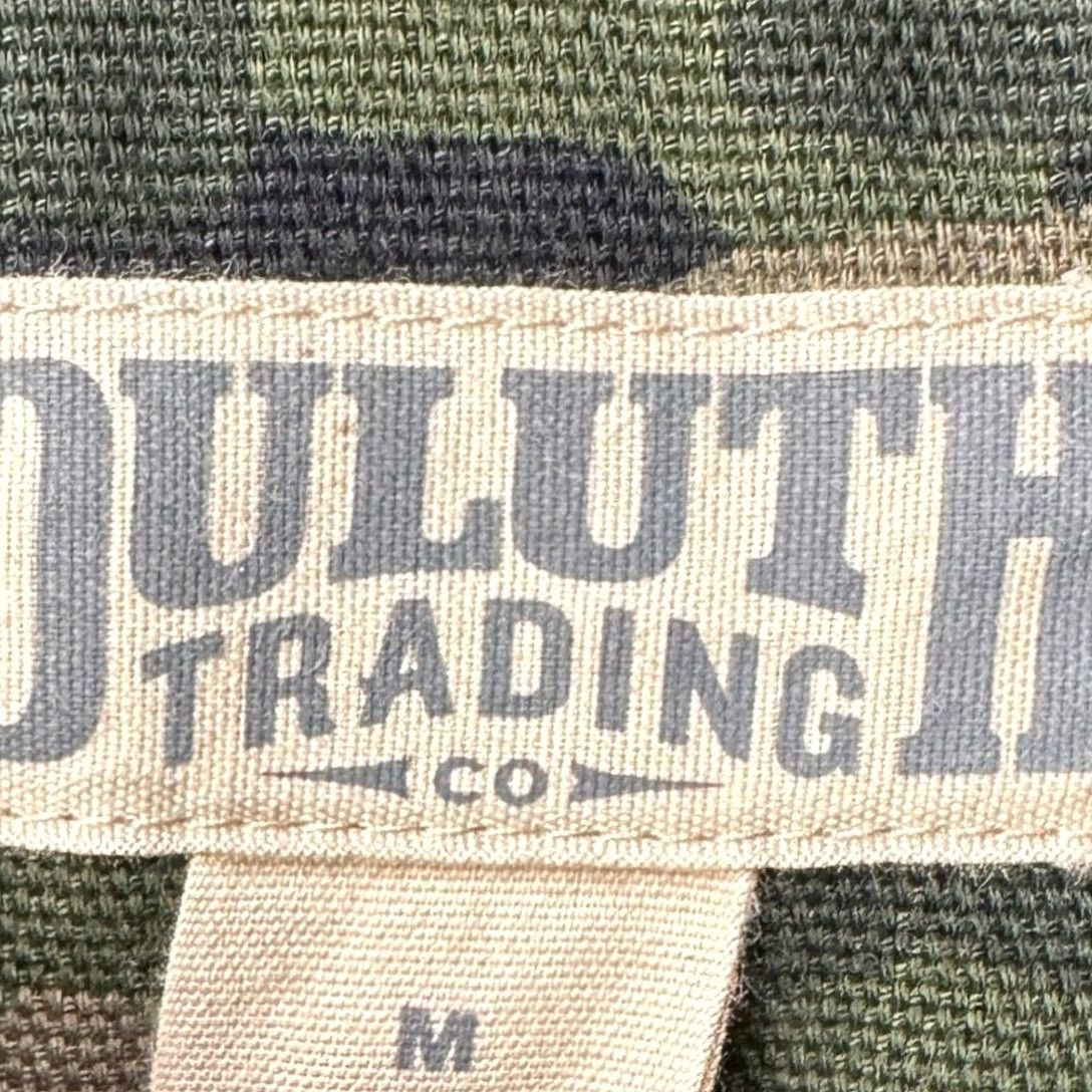 Duluth Trading Company Duluth Trading Co Shirt Shacket Mens Medium Green Camo Pocket Military Jacket Size US M / EU 48-50 / 2 - 6 Thumbnail