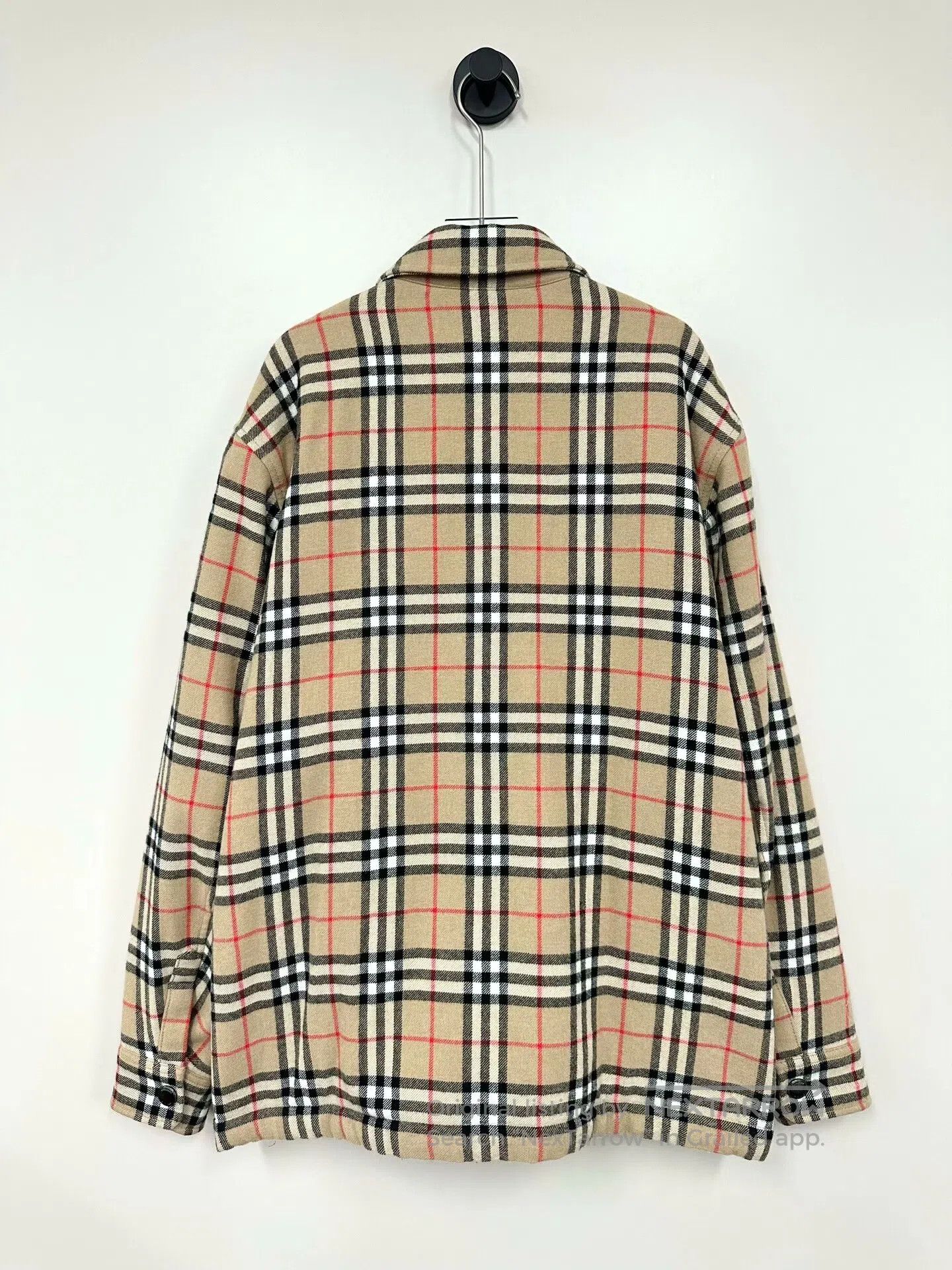 Burberry Burberry Classic Khaki Checkered Fleece Jacket| Size US M / EU 48-50 / 2 - 2 Thumbnail