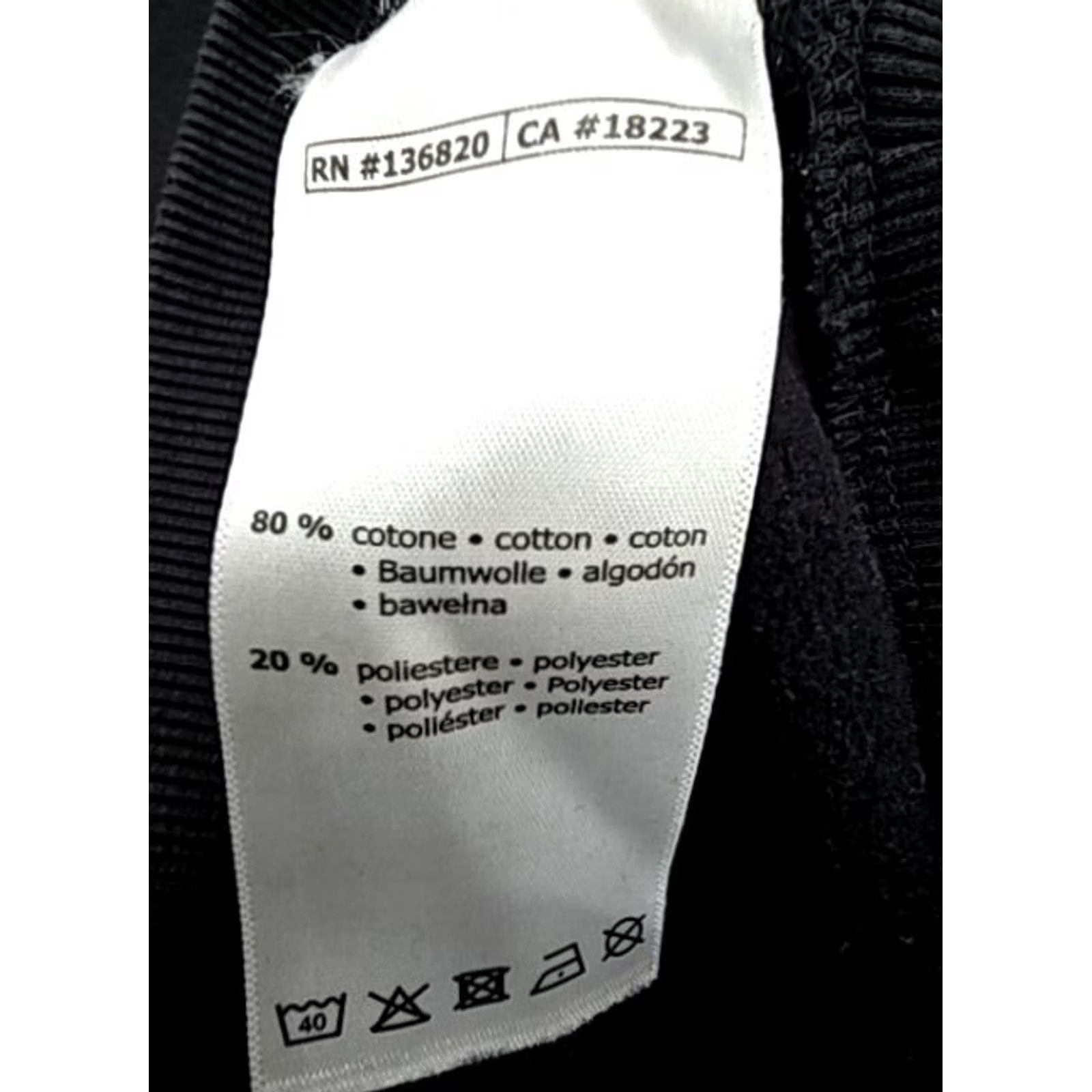 Kappa Kappa Men’s Black Pullover Hoodie Large Logo Year - Size US L / EU 52-54 / 3 - 4 Thumbnail