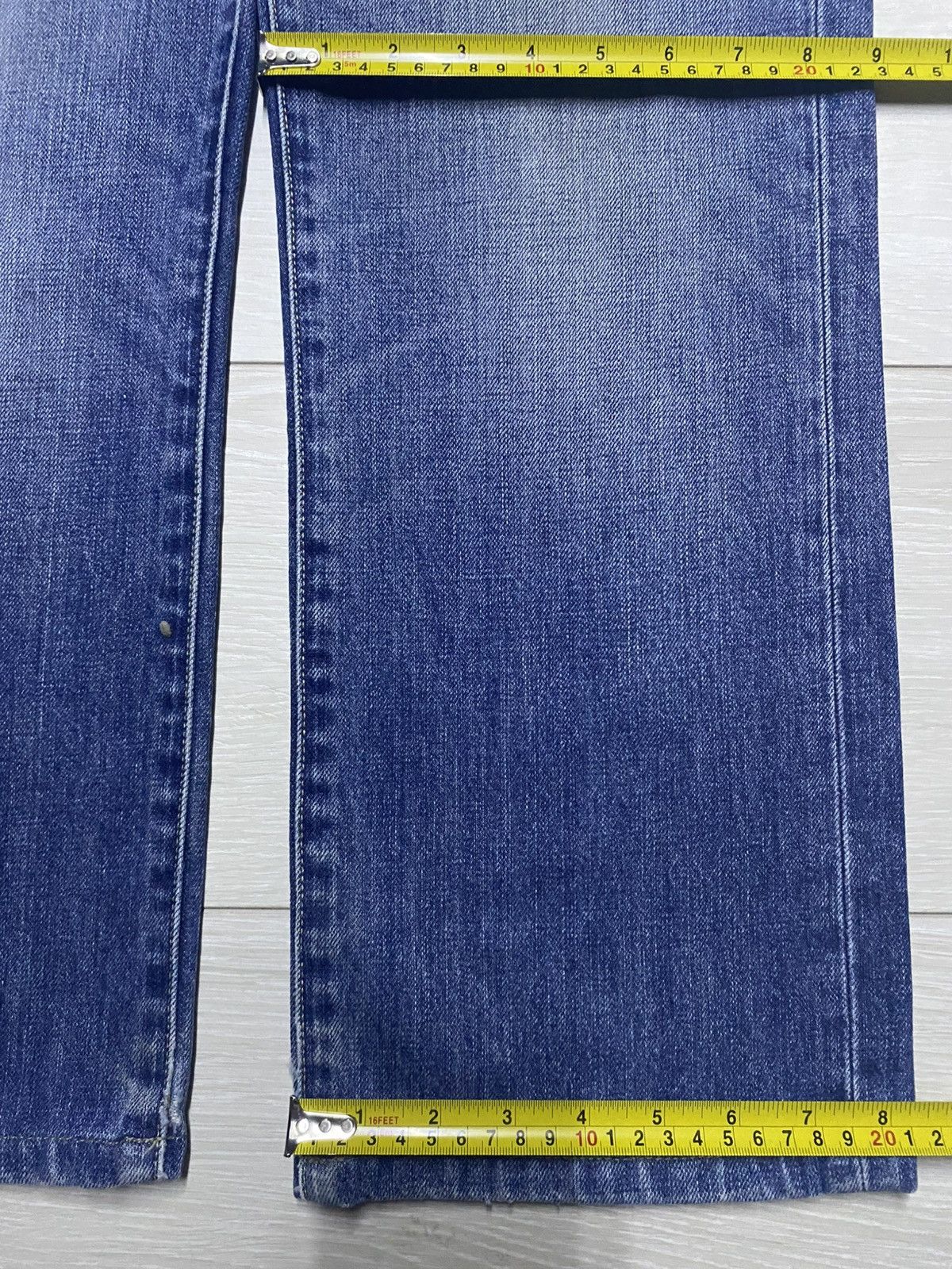 Takashi Murakami × Uniqlo Vintage Uniqlo UJ Faded Wash Distressed Loose Jeans Size US 33 - 14 Thumbnail