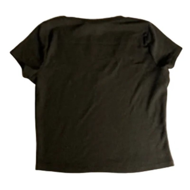 Other Full Tilt Ribbed V-Neck Crop Tee Black Size M Stretch Size M / US 6-8 / IT 42-44 - 6 Thumbnail