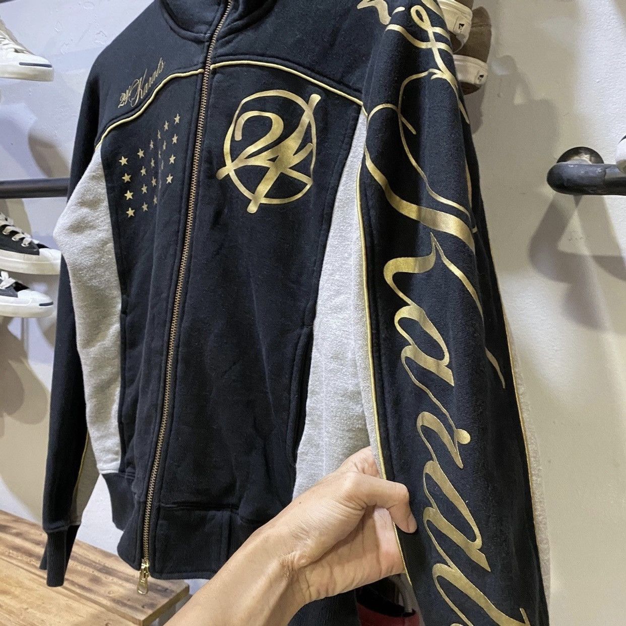 Japanese Brand 24 Karats Gold Digger Chrome Hearts Style Hoodies Size US XS / EU 42 / 0 - 4 Thumbnail