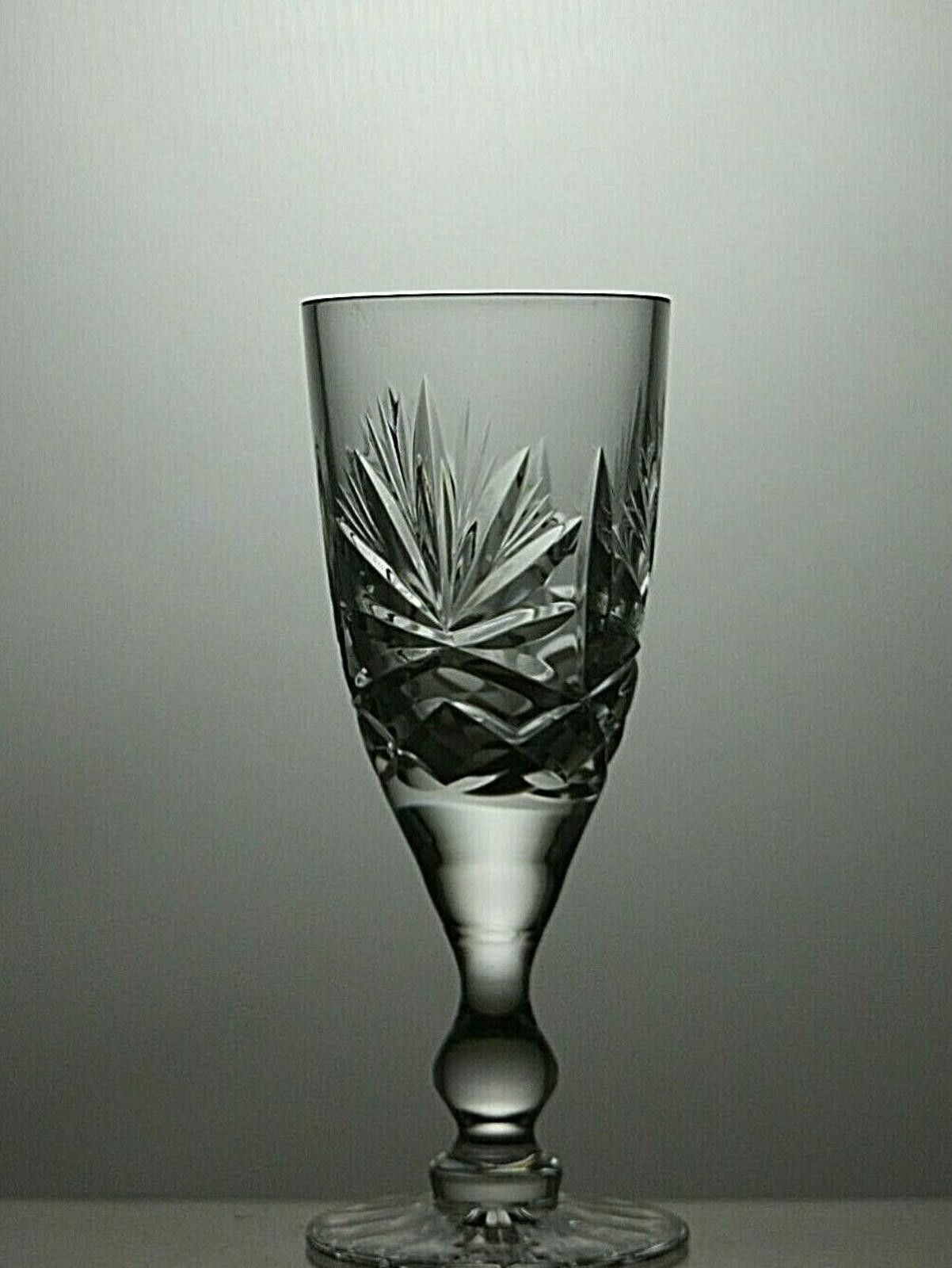 The Unbranded Brand Vintage Lead Crystal Cut Glass Set Of 6 Liqueur Glasses Size ONE SIZE - 4 Thumbnail