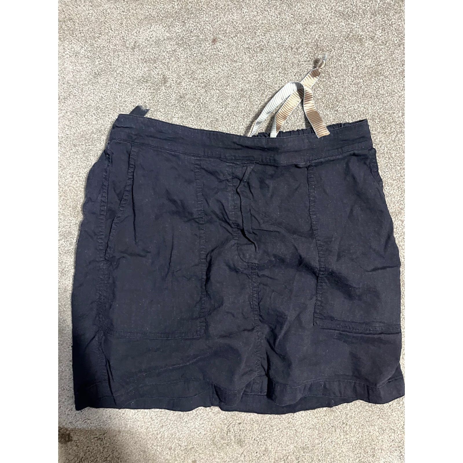 Theory Theory Skirt Women's Medium Blue Twill Pockets Mini Stitch Pocketed Short Cotton Spandex Garment Dyed Casual Preppy Fashion Size 32" / US 10 / IT 46 - 2 Thumbnail