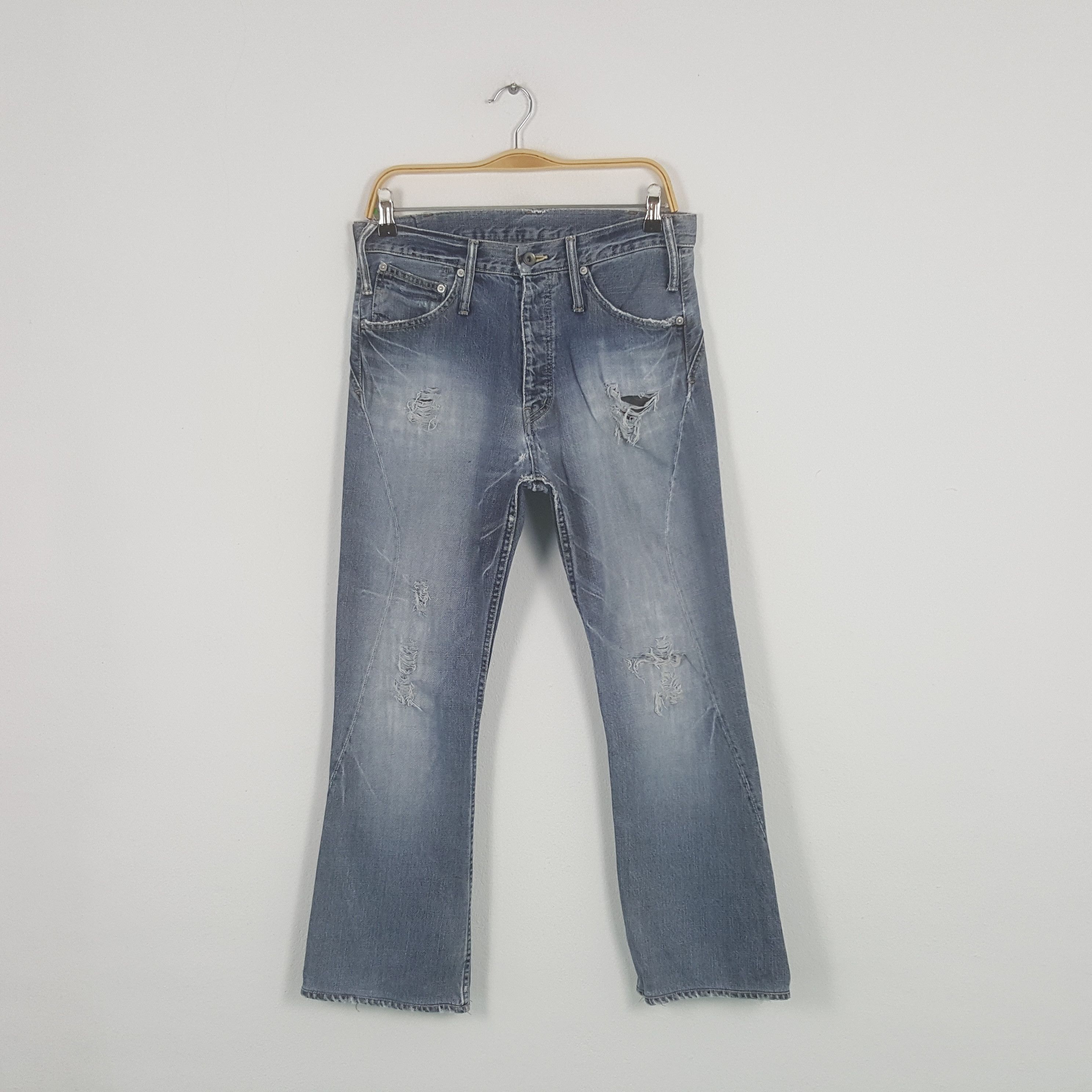 Le Grande Bleu (L.G.B.) Vintage L.G.B. Le Grande Bleu Japanese Distressed Denim Jean Size US 31 - 1 Thumbnail