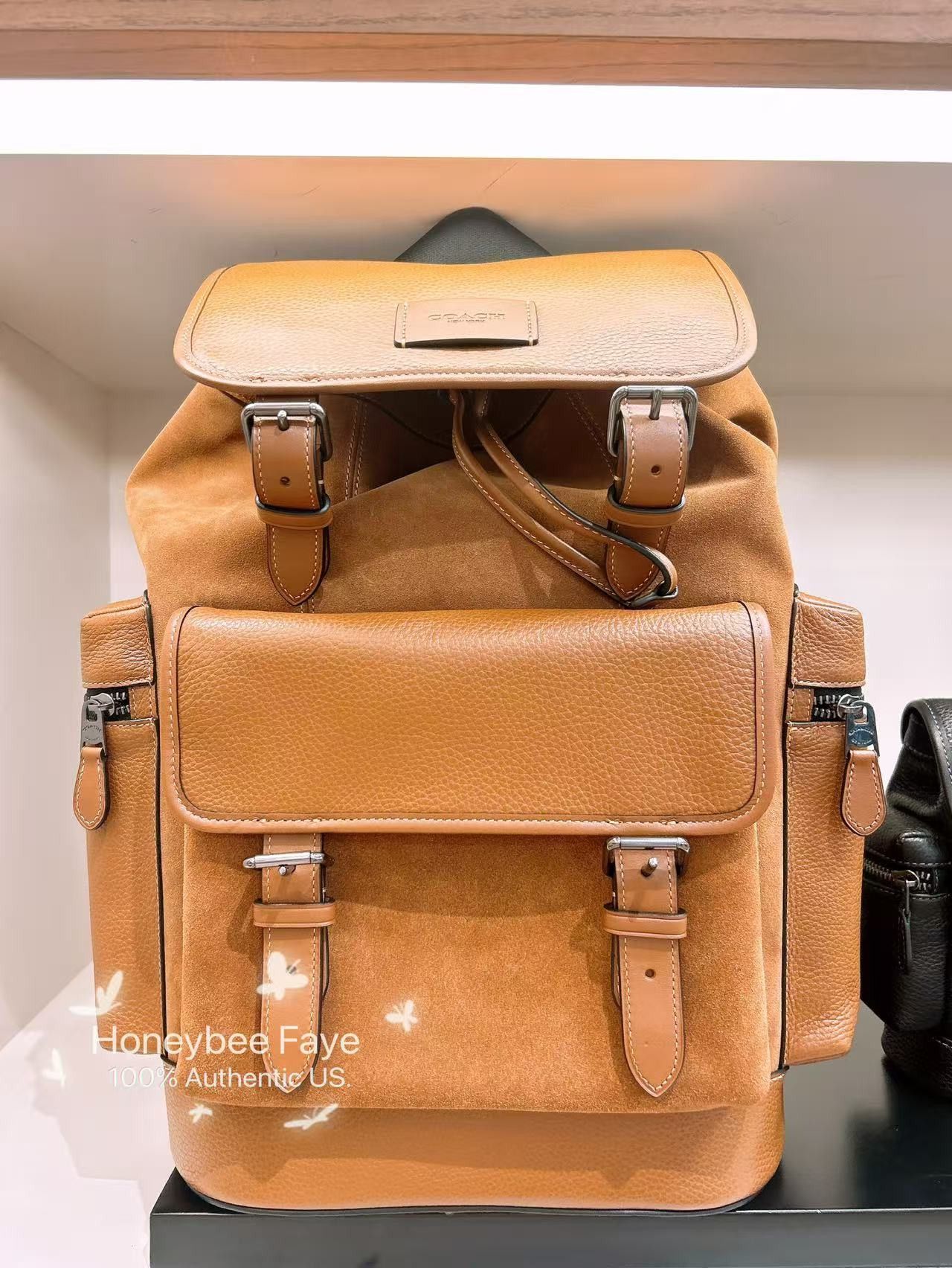 NWT Coach MEN's Sprint Backpack CCG12 suede 2025 Fall🔥🔥