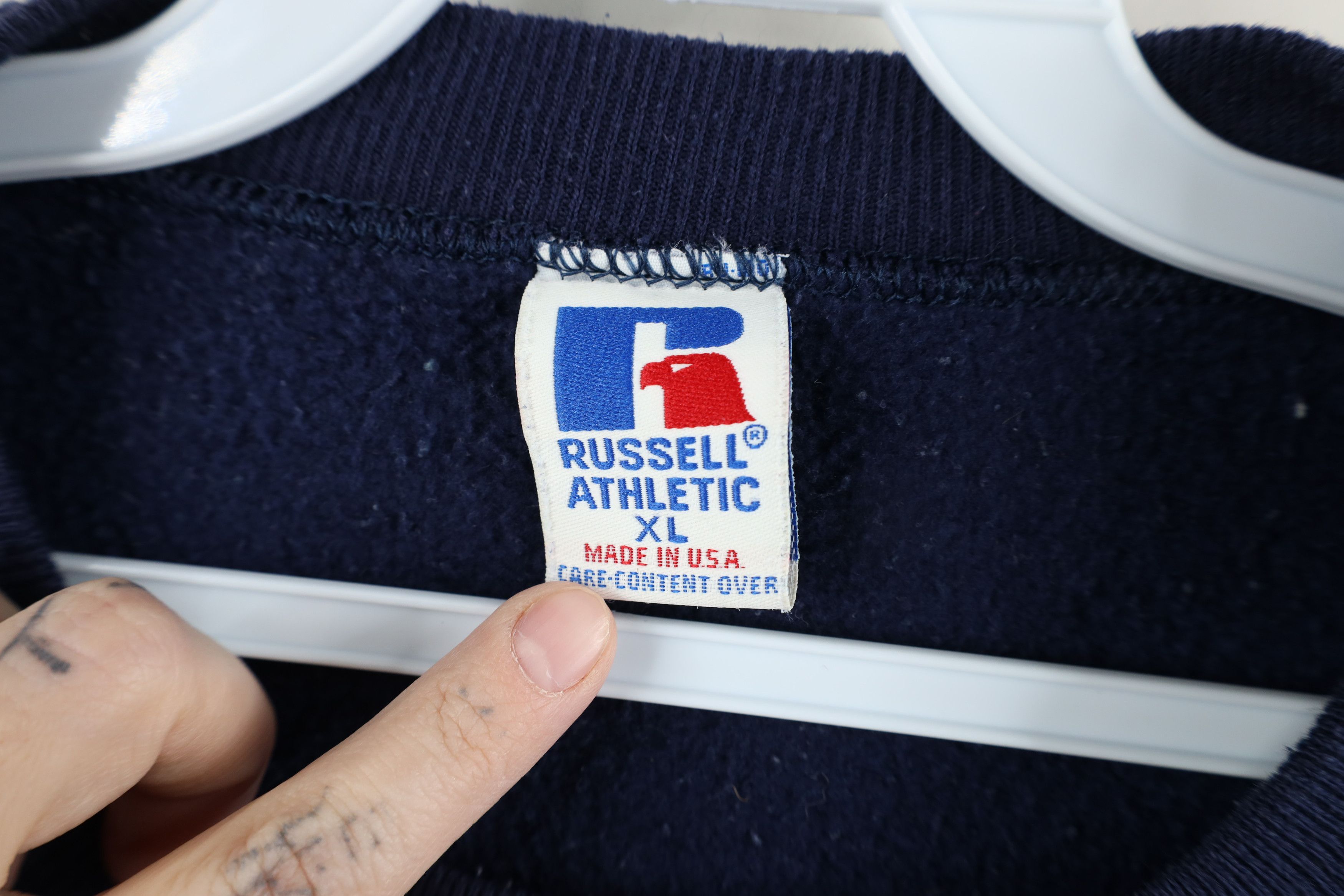 Russell Athletic × Vintage Vintage 90s Russell Athletic State University Sweatshirt USA Size US XL / EU 56 / 4 - 10 Thumbnail