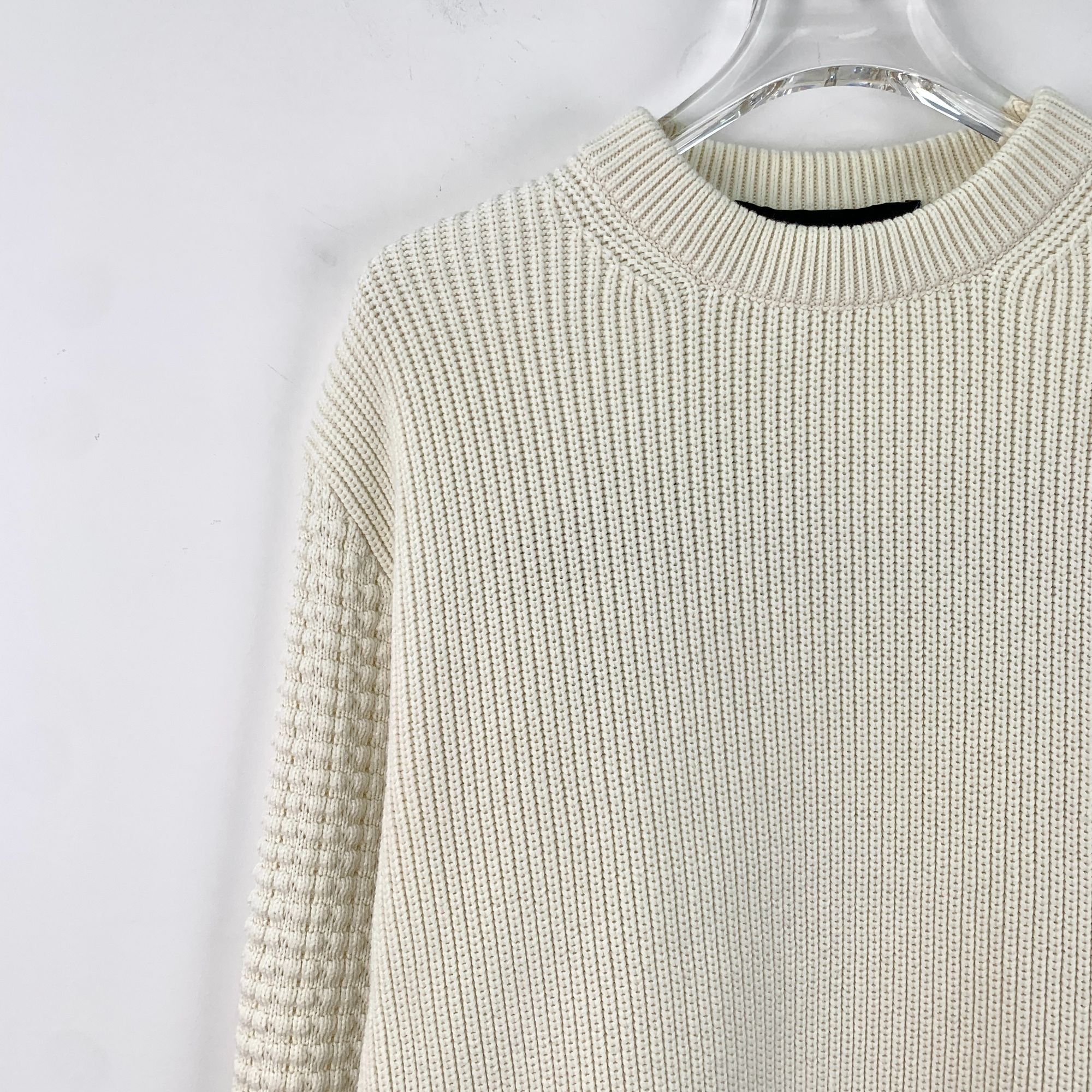 Louis Vuitton Louis Vuitton Beige Cotton Blend Round-Neck Long-Sleeve Knit Size US XS / EU 42 / 0 - 6 Thumbnail