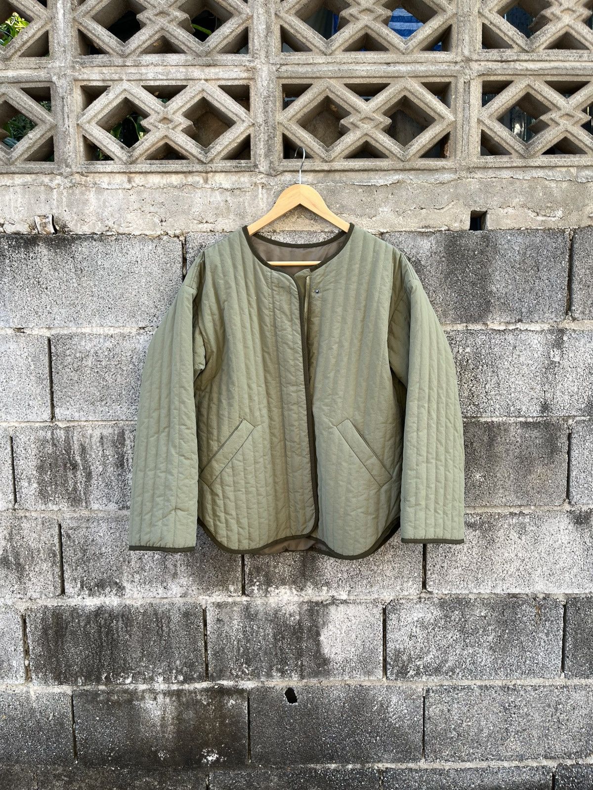 Japanese Brand VIS JAPAN SORONA VERTICAL QUILTING BLOUSON Size US L / EU 52-54 / 3 - 3 Thumbnail