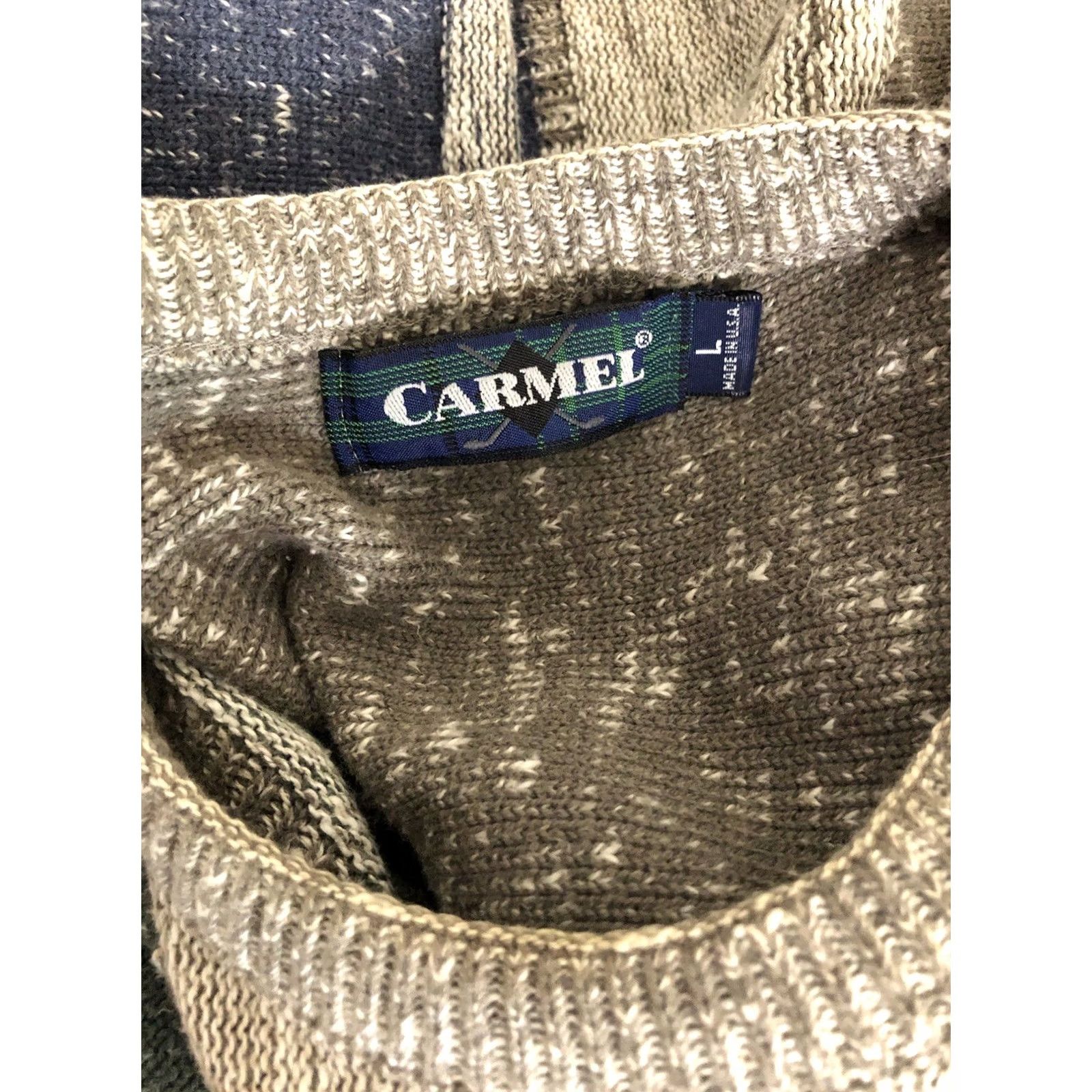 Vintage Vintage Carmel Golf Crewneck Sweater L Gray Blue Long Sleeve Preppy country Club Size US L / EU 52-54 / 3 - 4 Thumbnail
