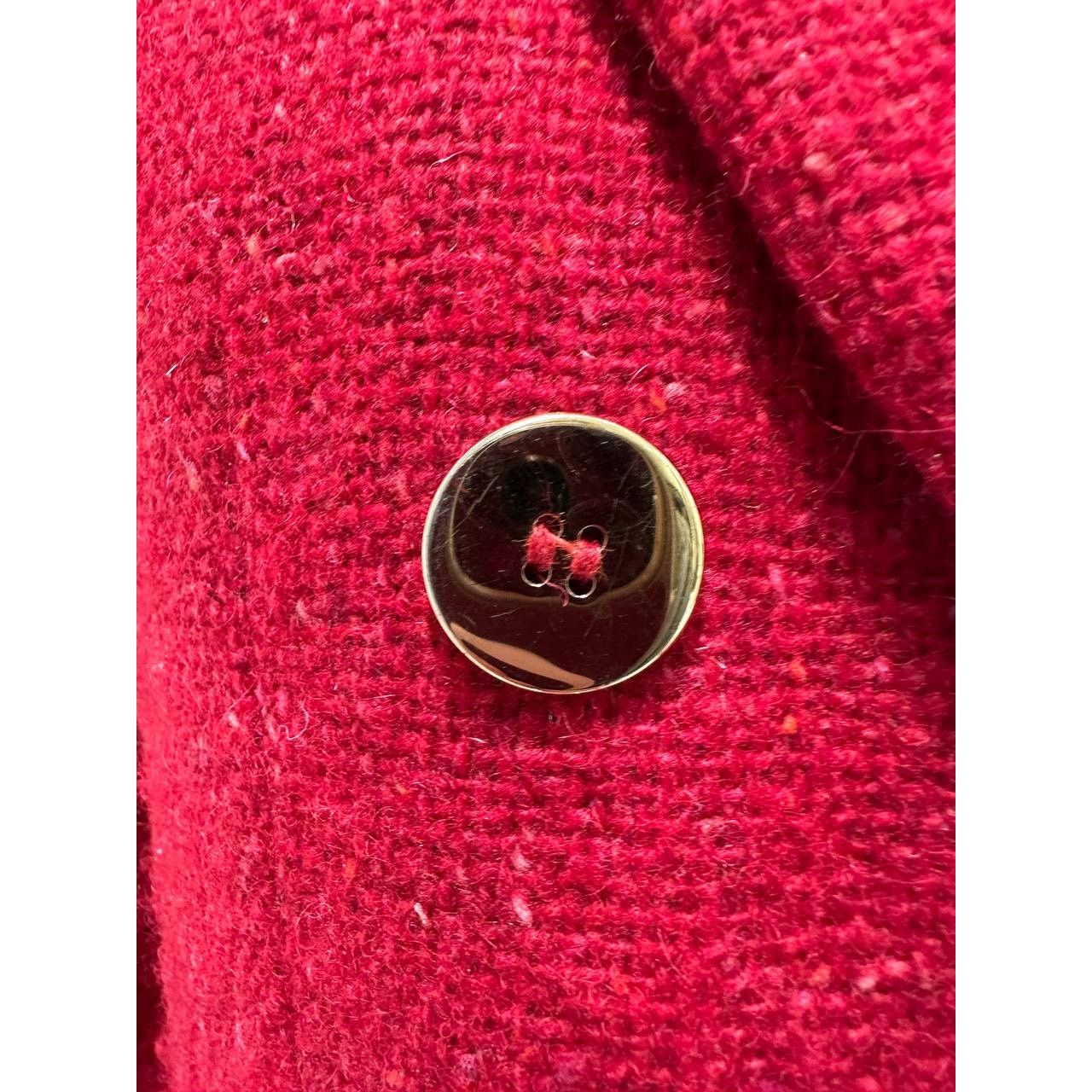 Saint Laurent Paris Saint Laurent Red Tweed Double Breasted Blazer Sz 40 Size M / US 6-8 / IT 42-44 - 4 Thumbnail